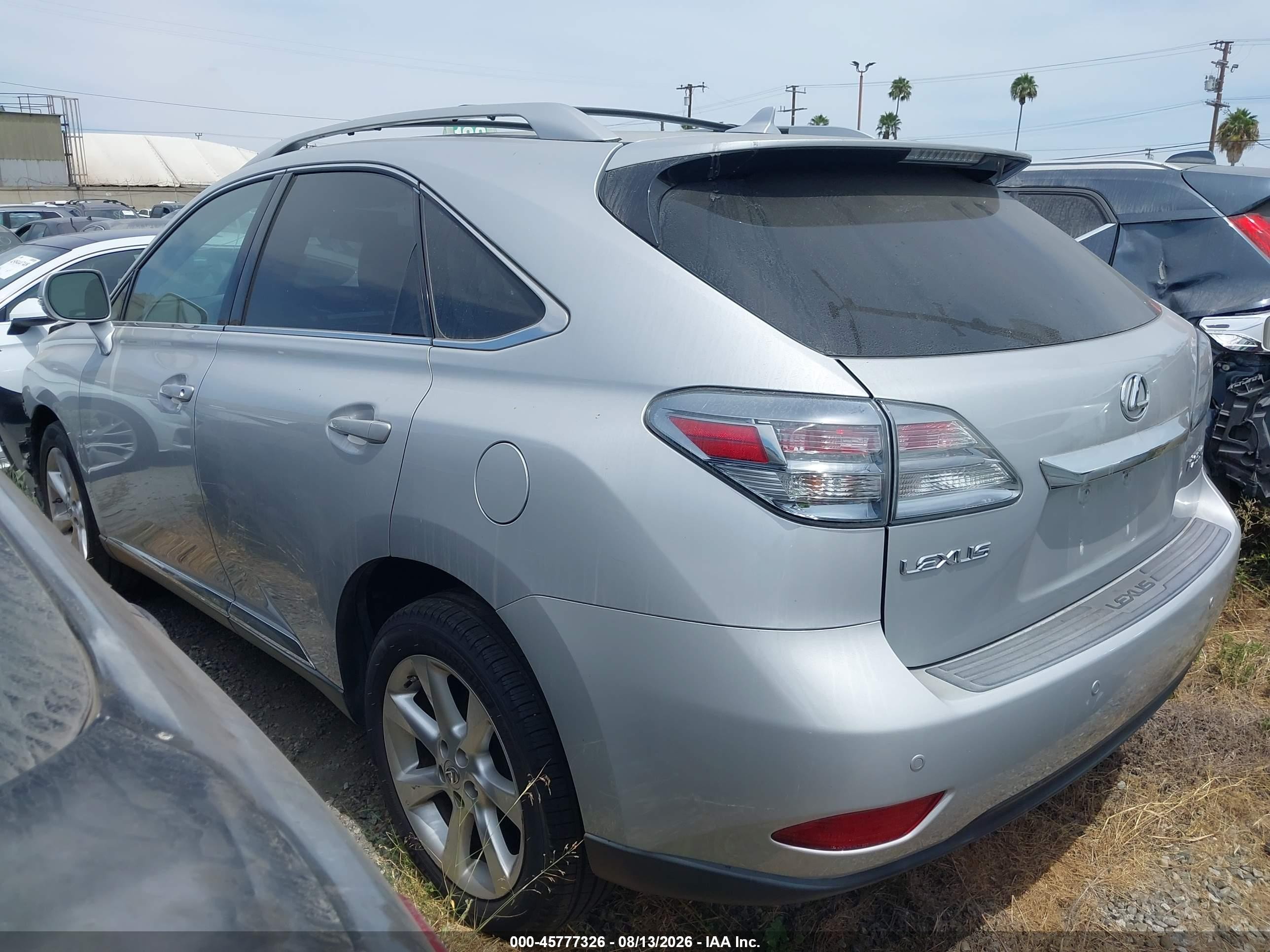2010 Lexus Rx 350   Silver vin: 2T2BK1BA0AC036367