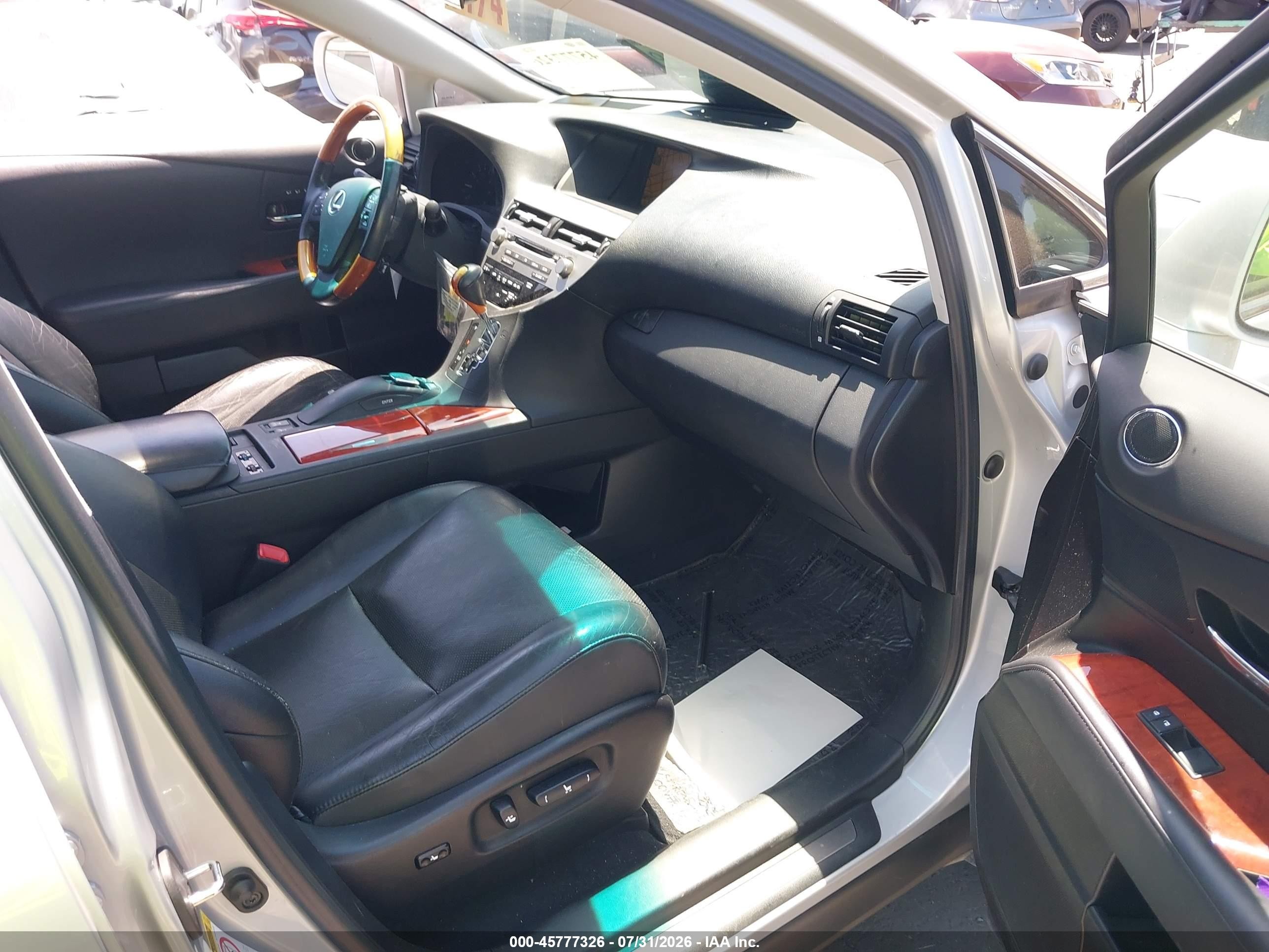 2010 Lexus Rx 350   Silver vin: 2T2BK1BA0AC036367