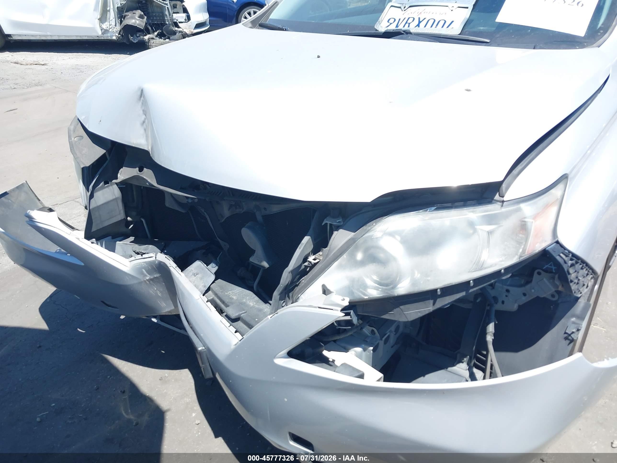 2010 Lexus Rx 350   Silver vin: 2T2BK1BA0AC036367
