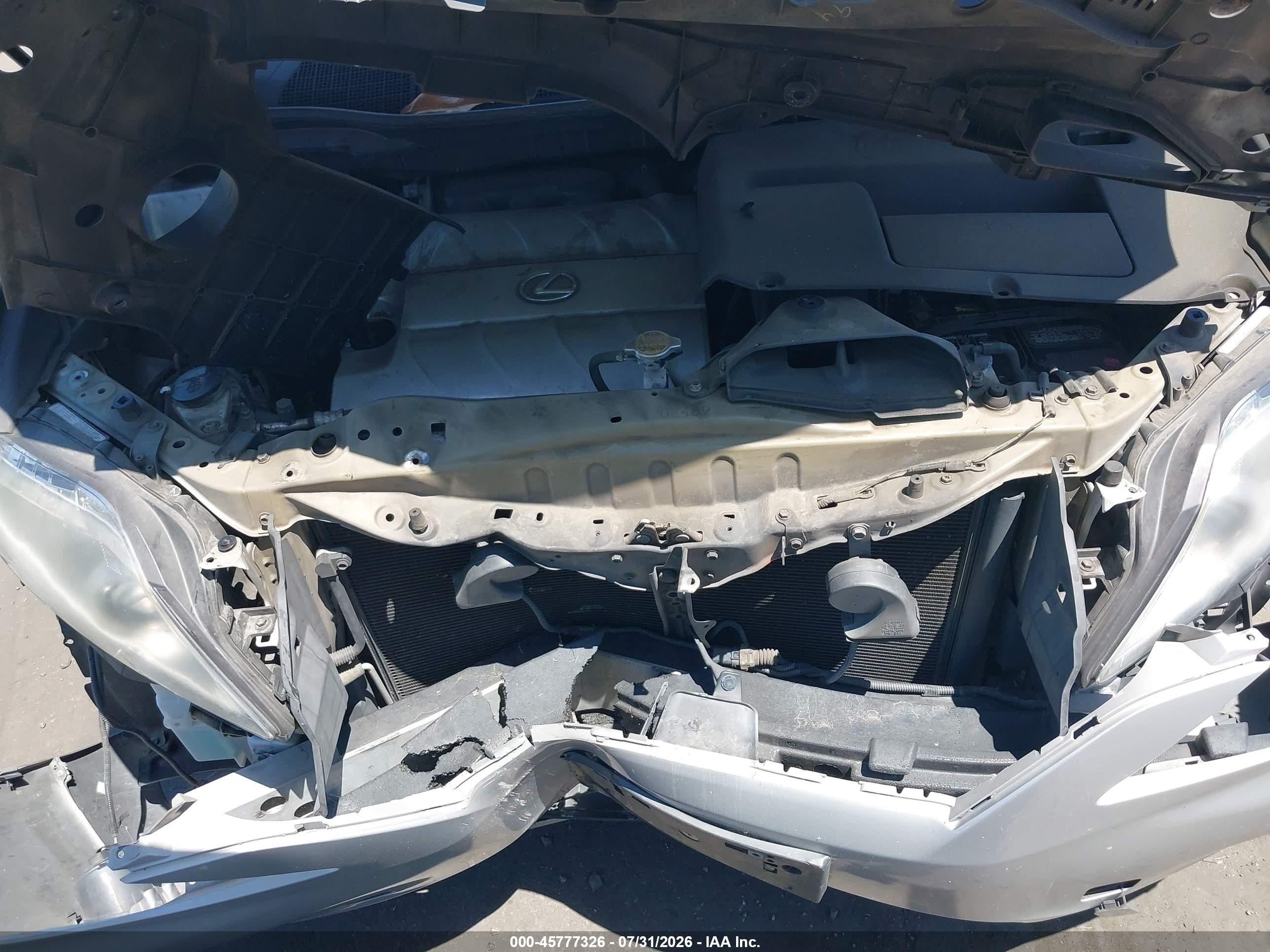 2010 Lexus Rx 350   Silver vin: 2T2BK1BA0AC036367