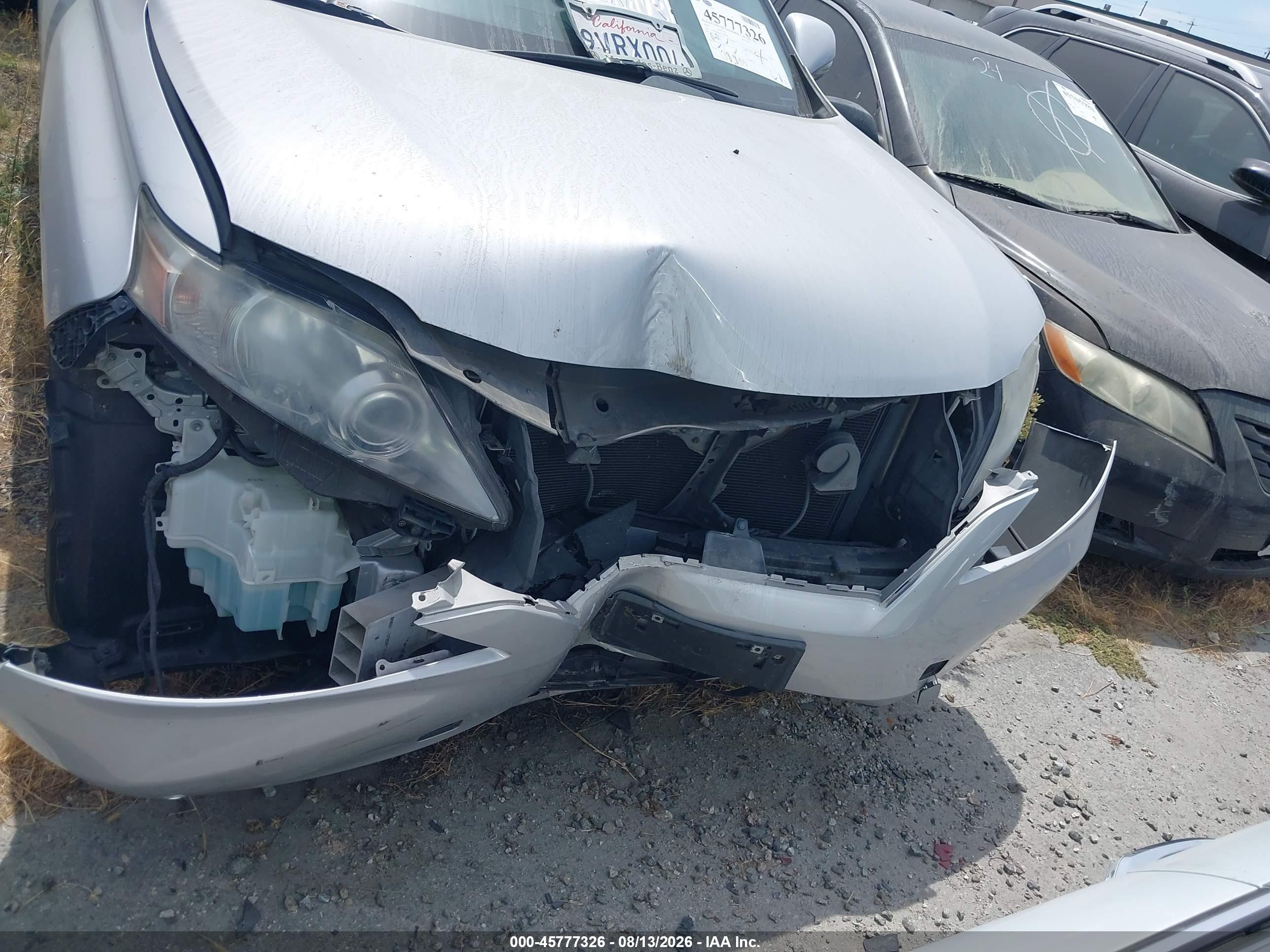 2010 Lexus Rx 350   Silver vin: 2T2BK1BA0AC036367