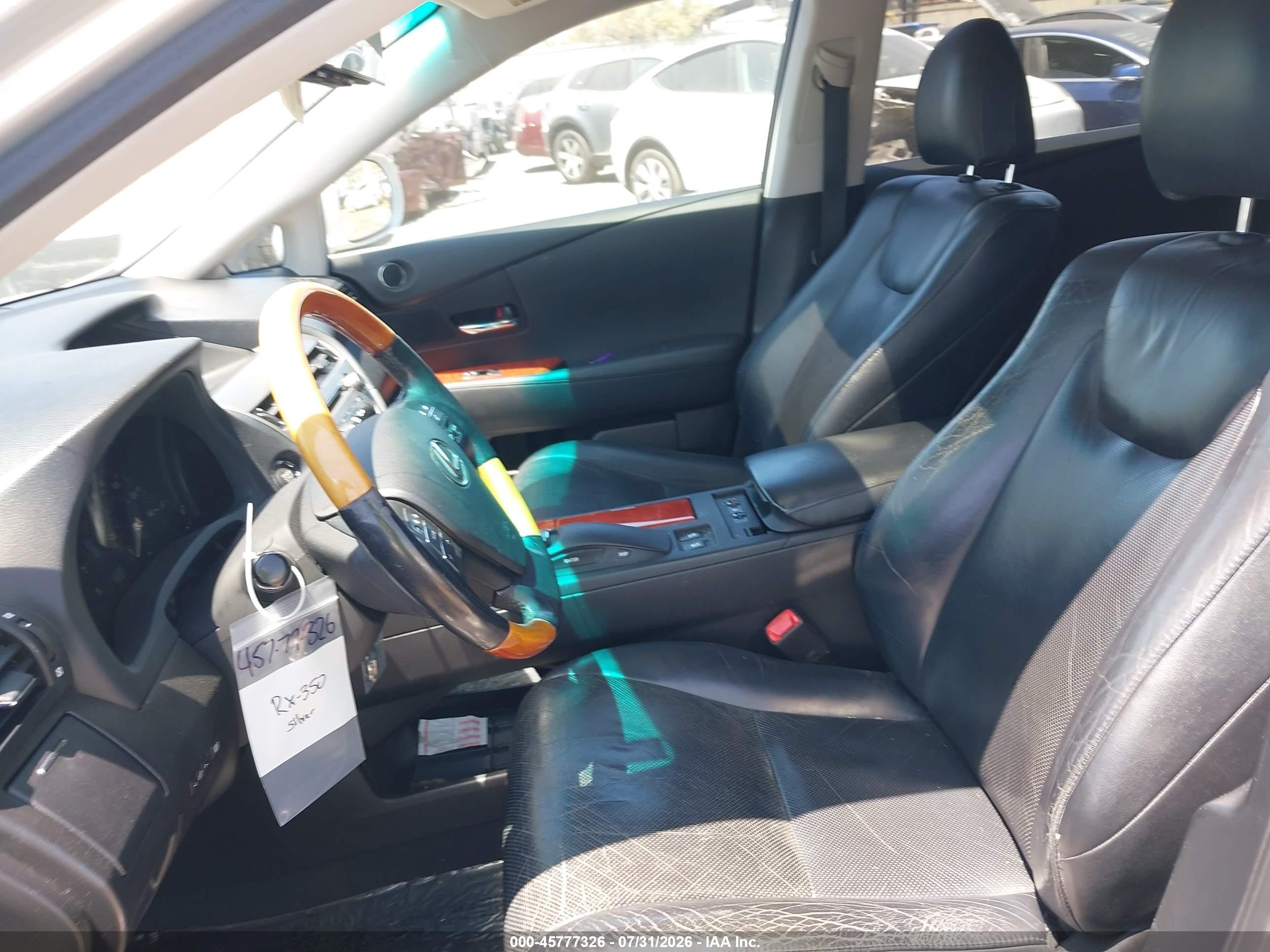 2010 Lexus Rx 350   Silver vin: 2T2BK1BA0AC036367