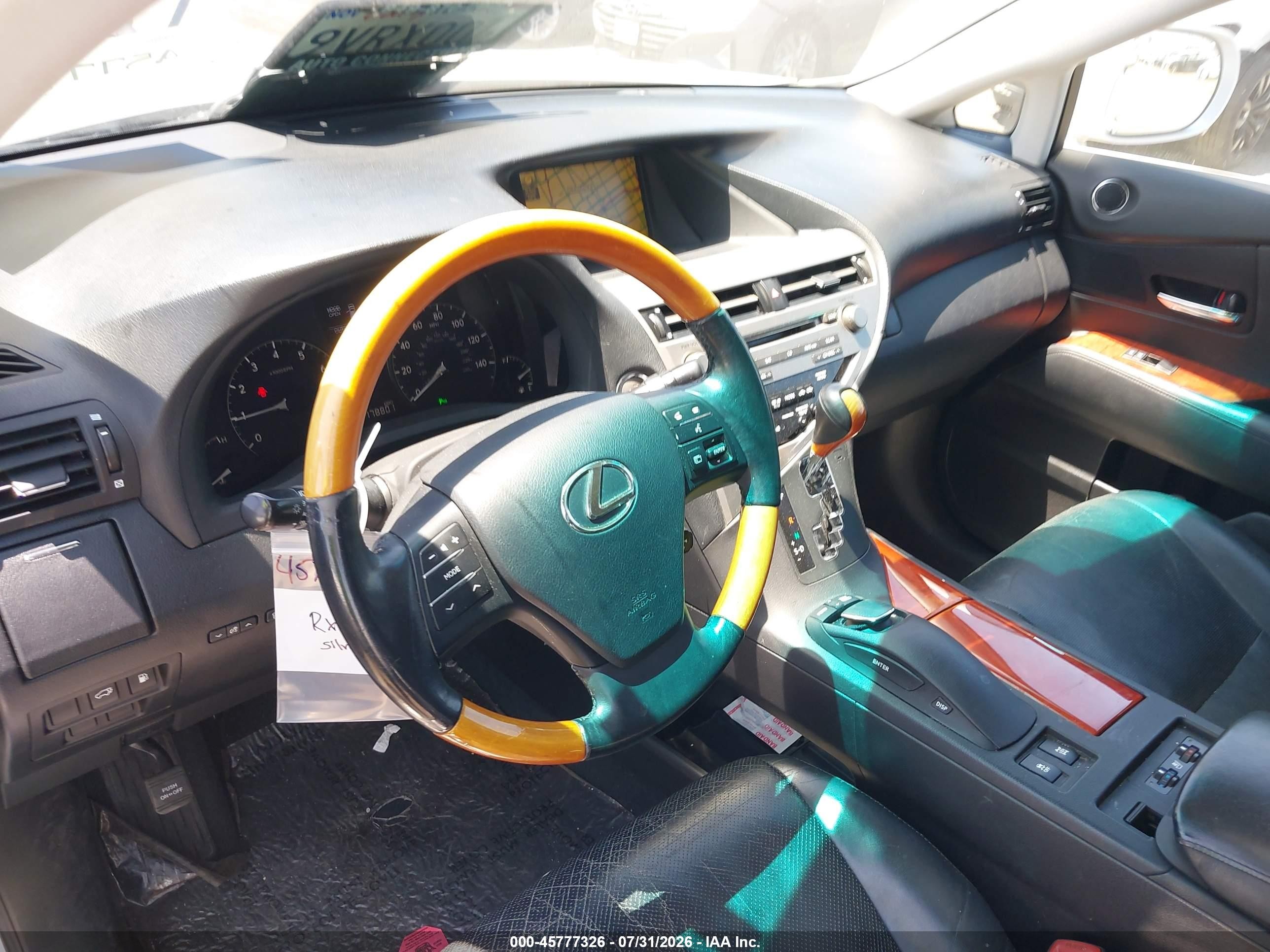 2010 Lexus Rx 350   Silver vin: 2T2BK1BA0AC036367