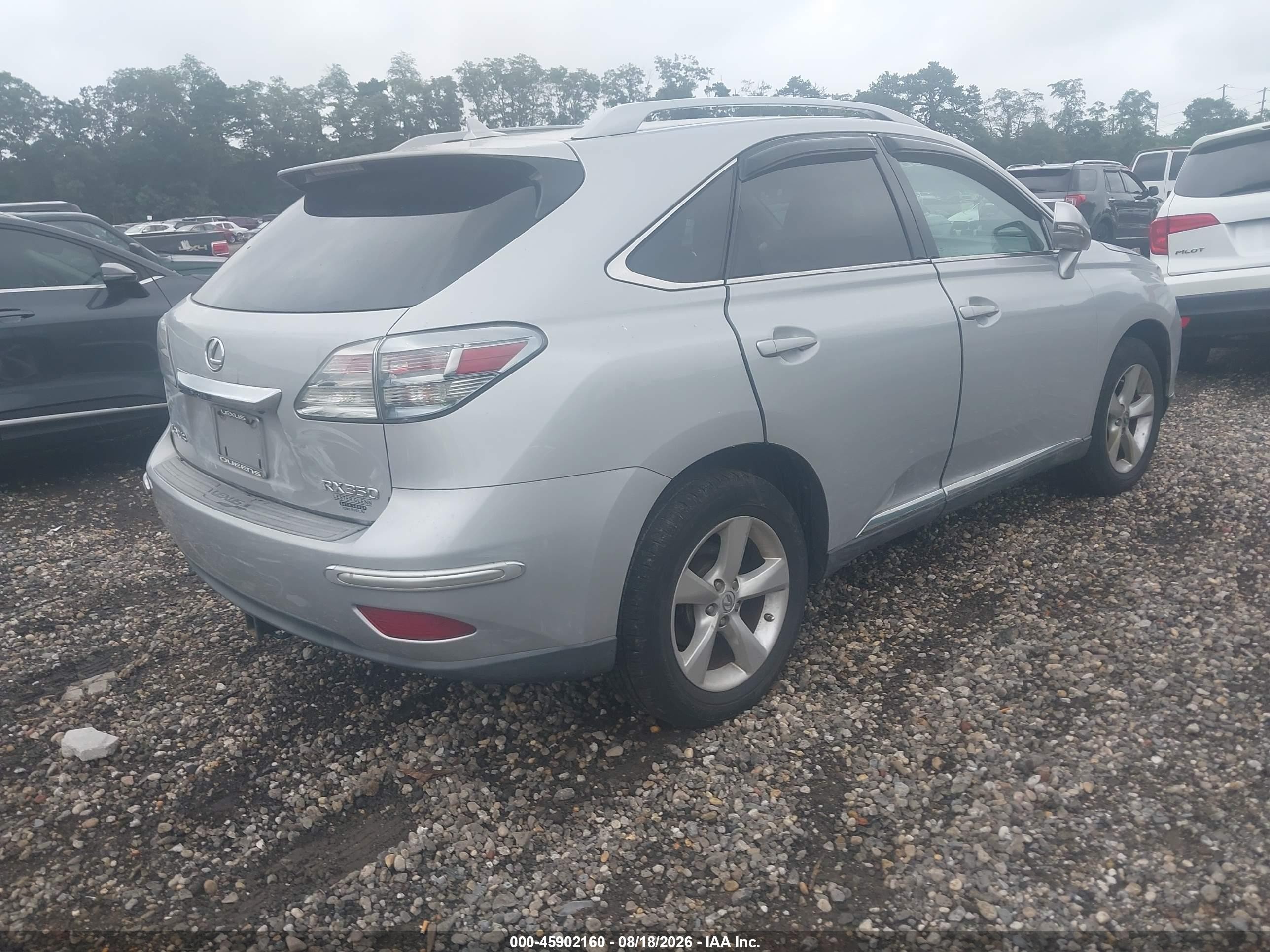 2010 Lexus Rx 350   Серый vin: 2T2BK1BA0AC047661