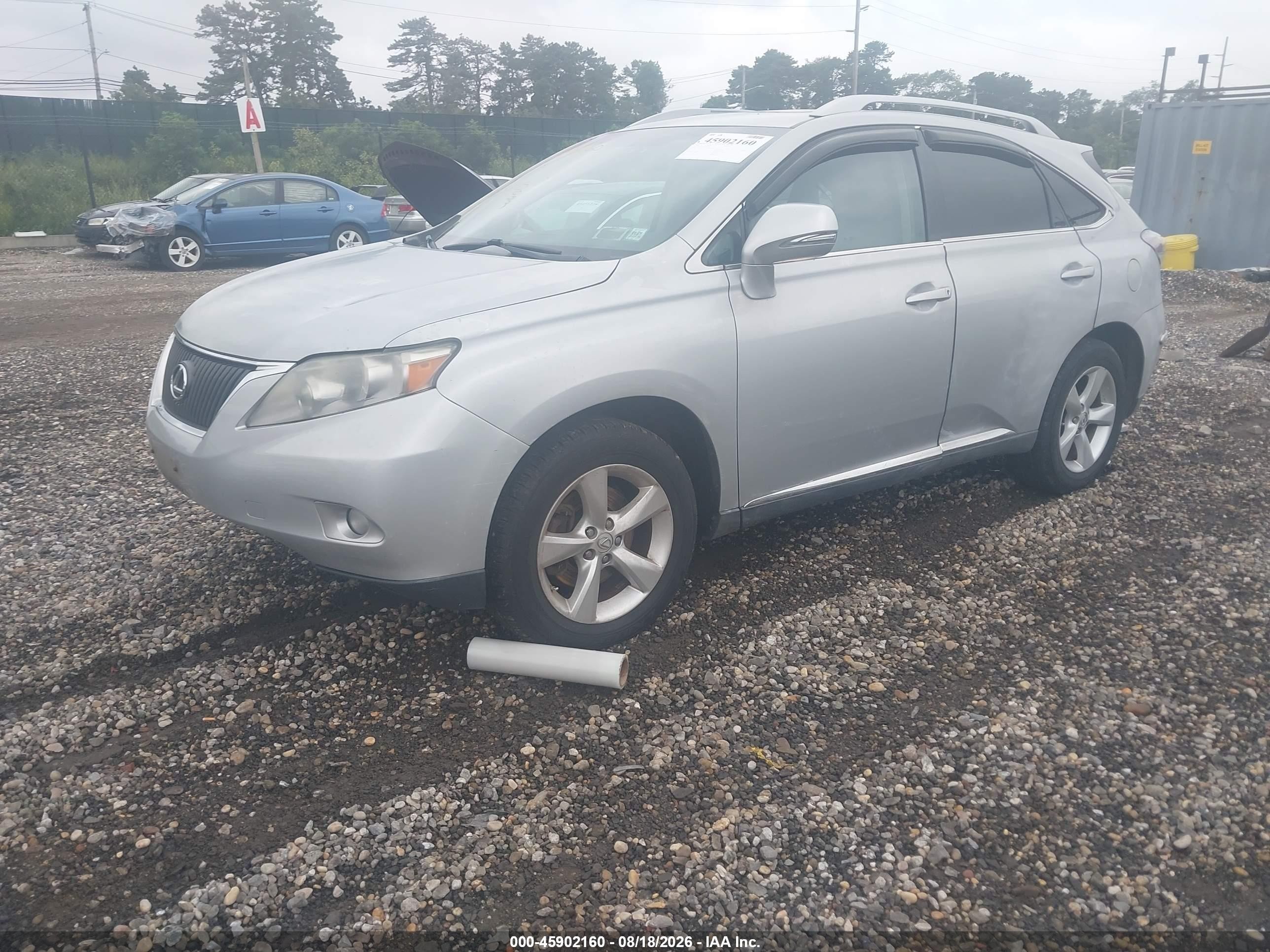 2010 Lexus Rx 350   Серый vin: 2T2BK1BA0AC047661