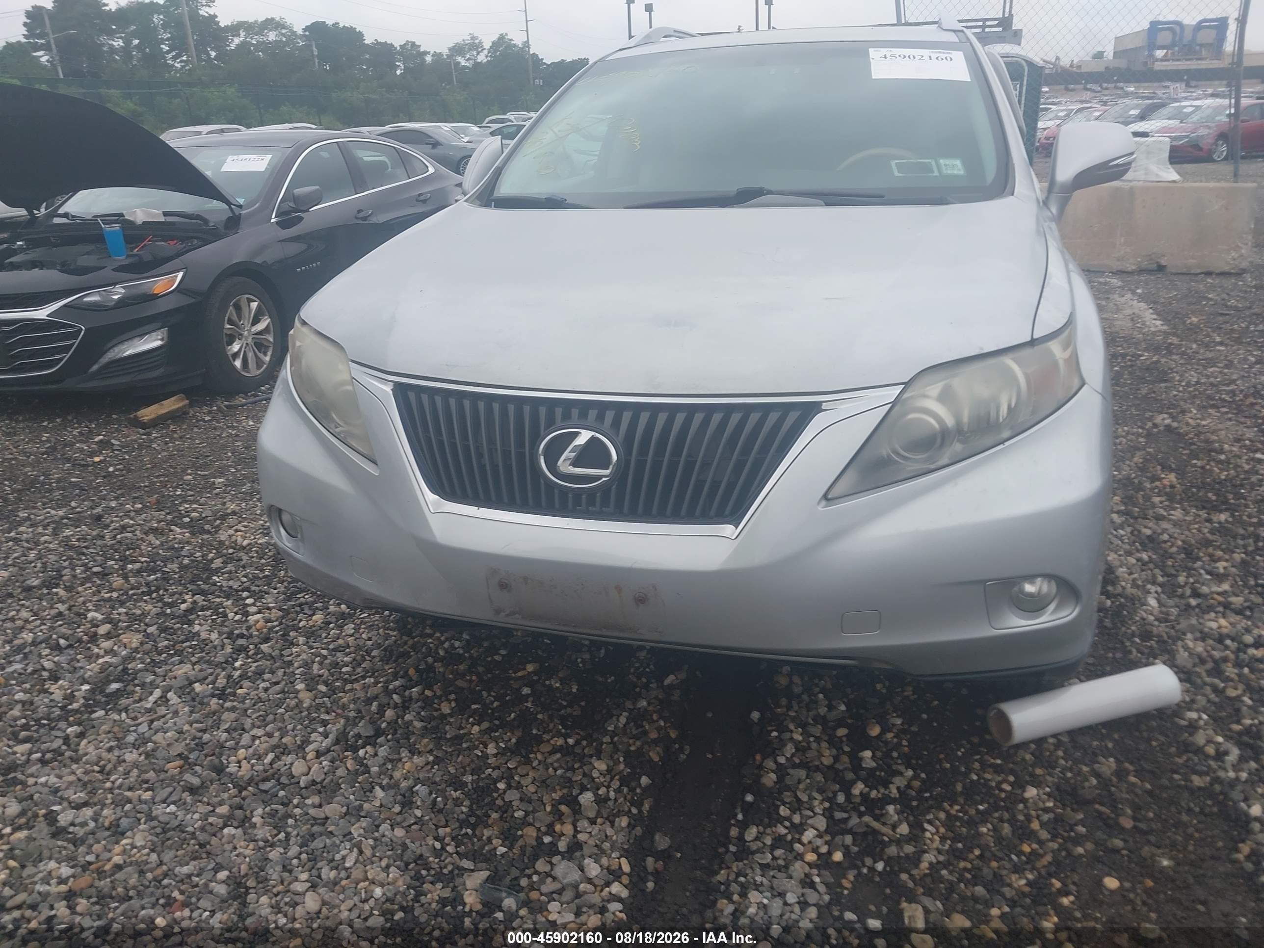 2010 Lexus Rx 350   Серый vin: 2T2BK1BA0AC047661