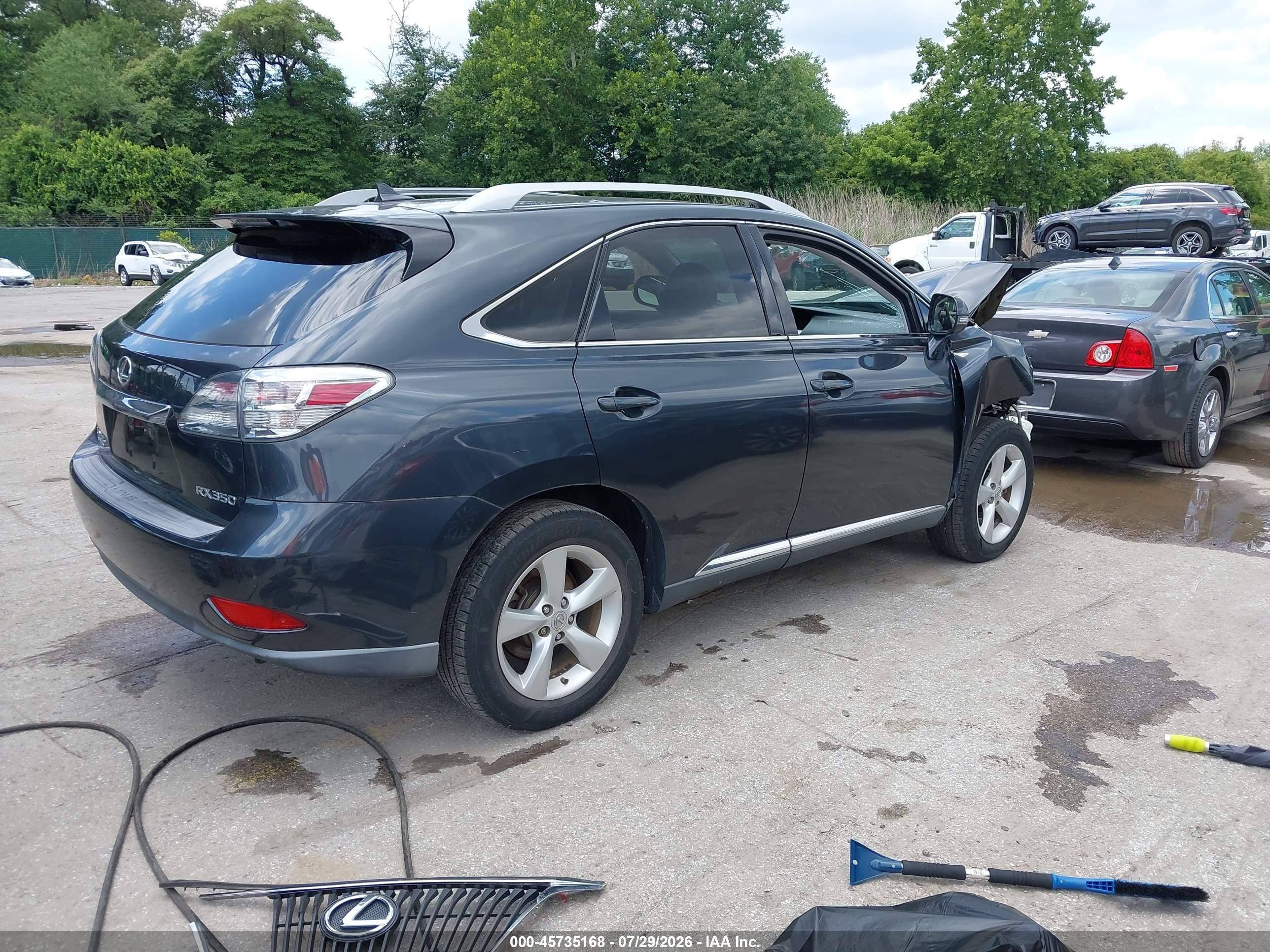 2010 Lexus Rx 350   Gray vin: 2T2BK1BA0AC057946