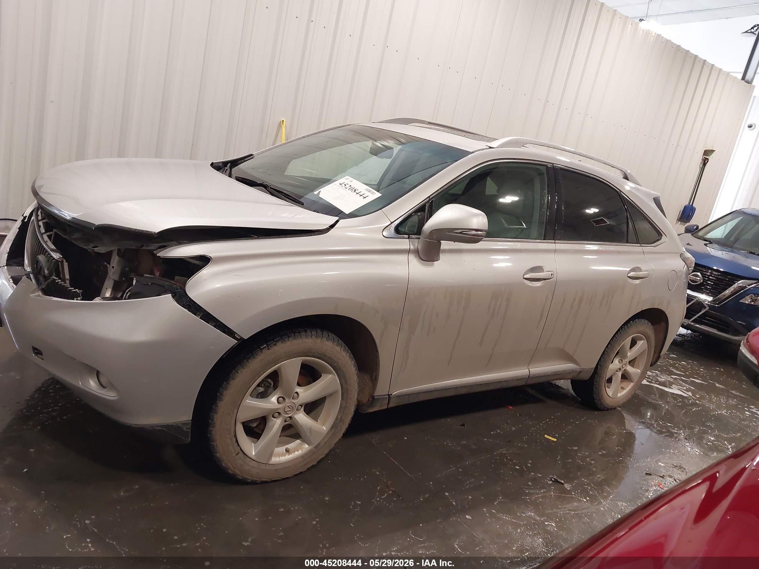 2010 Lexus Rx 350   Silver vin: 2T2BK1BA0AC059762