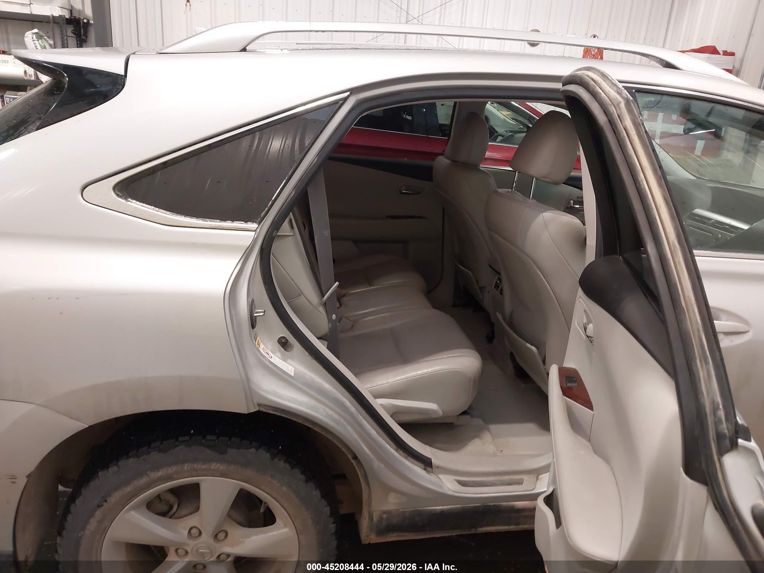 2010 Lexus Rx 350   Silver vin: 2T2BK1BA0AC059762