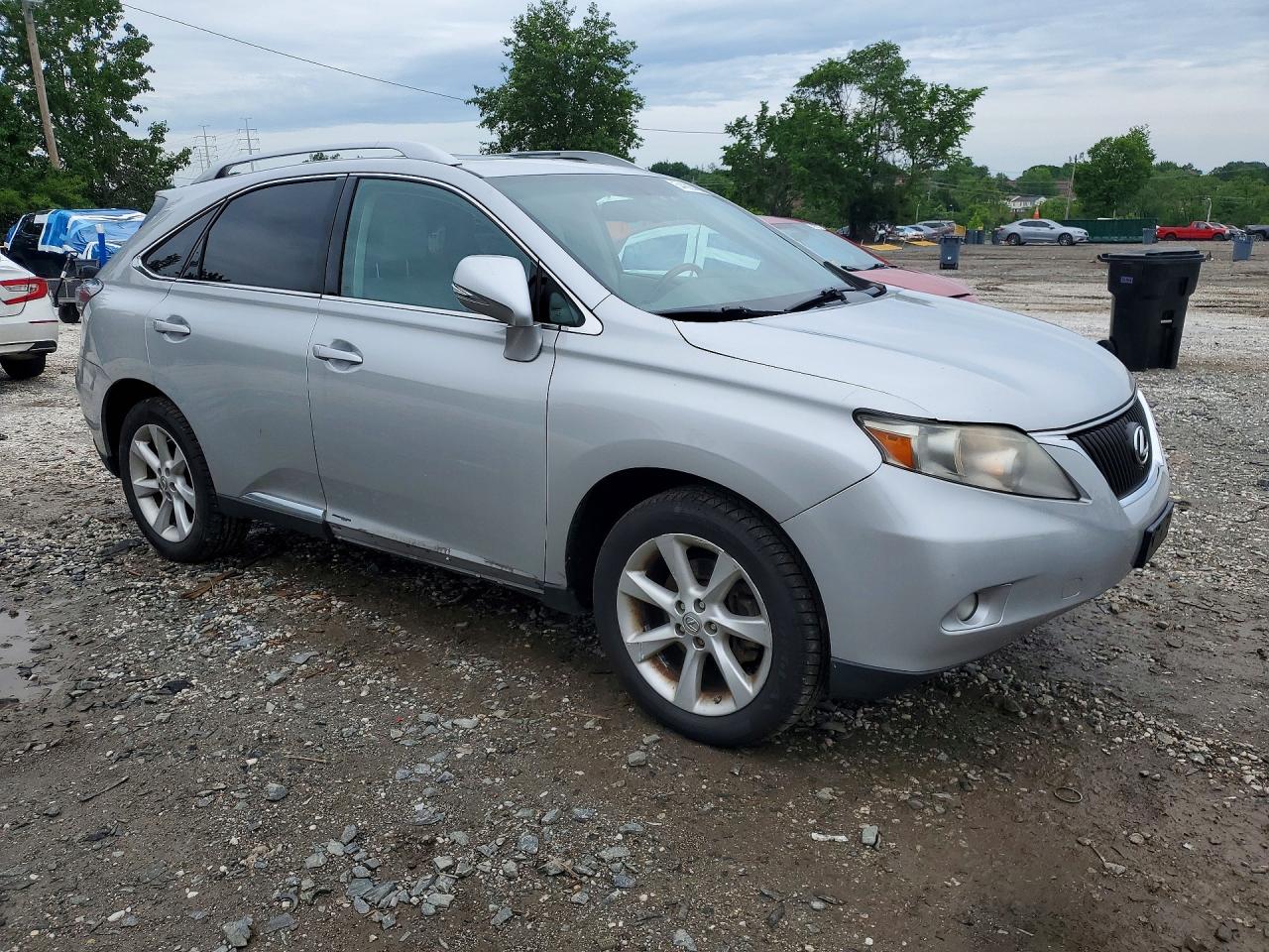 2010 Lexus Rx 350 Silver vin: 2T2BK1BA0AC062547