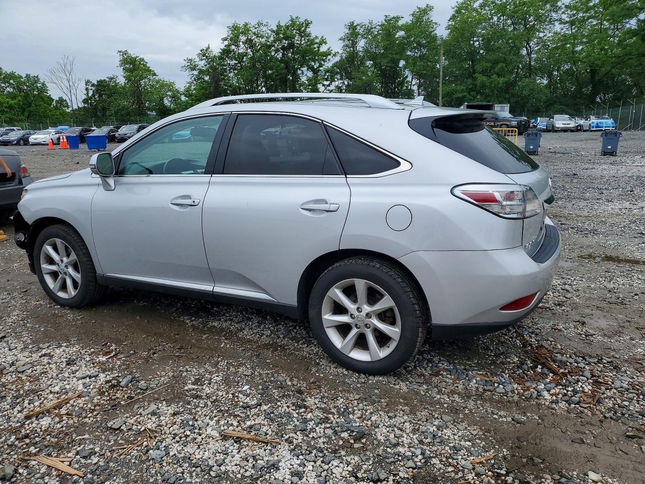 2010 Lexus Rx 350 Silver vin: 2T2BK1BA0AC062547