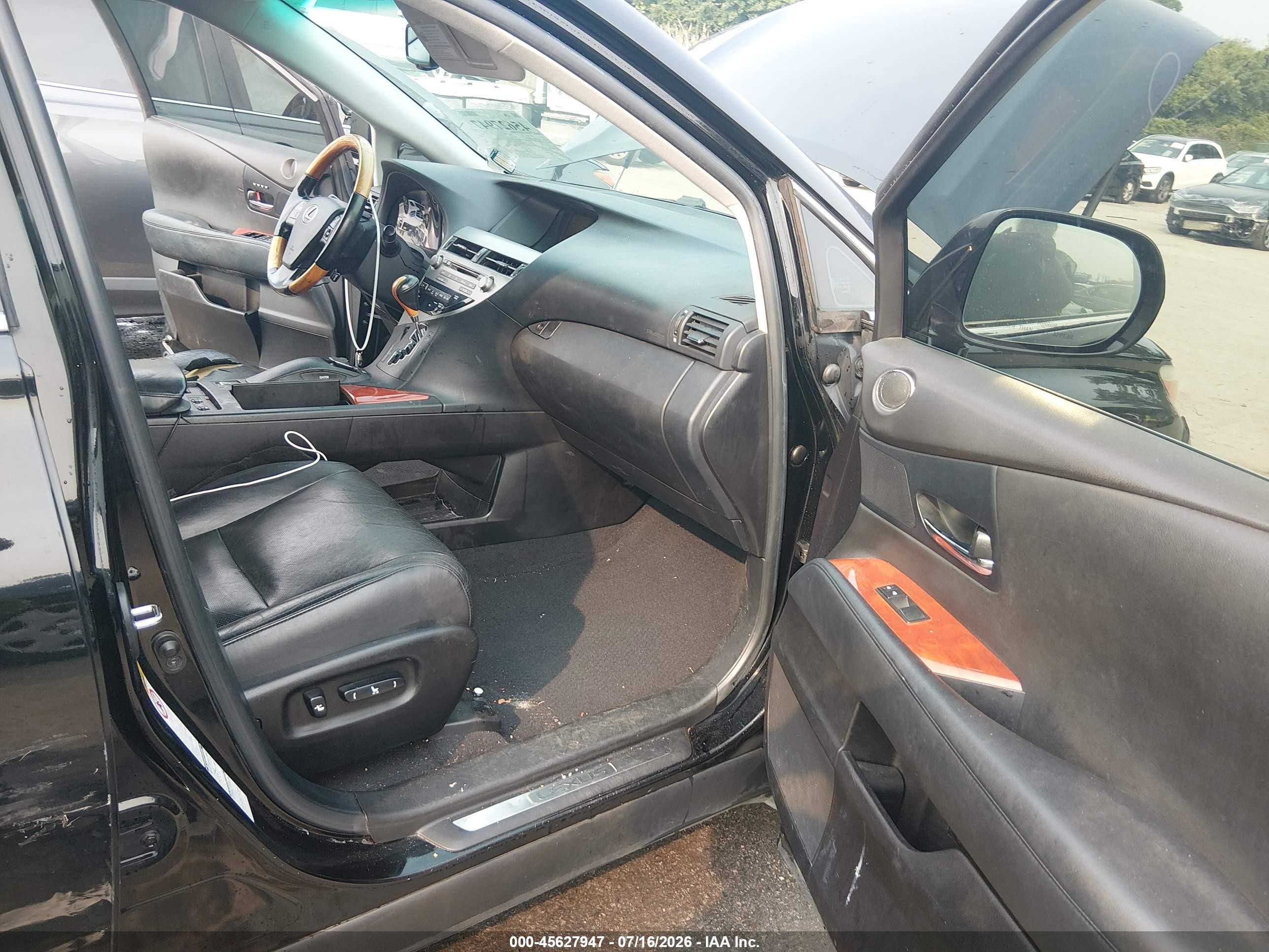 2010 Lexus Rx 350 Black vin: 2T2BK1BA0AC065979