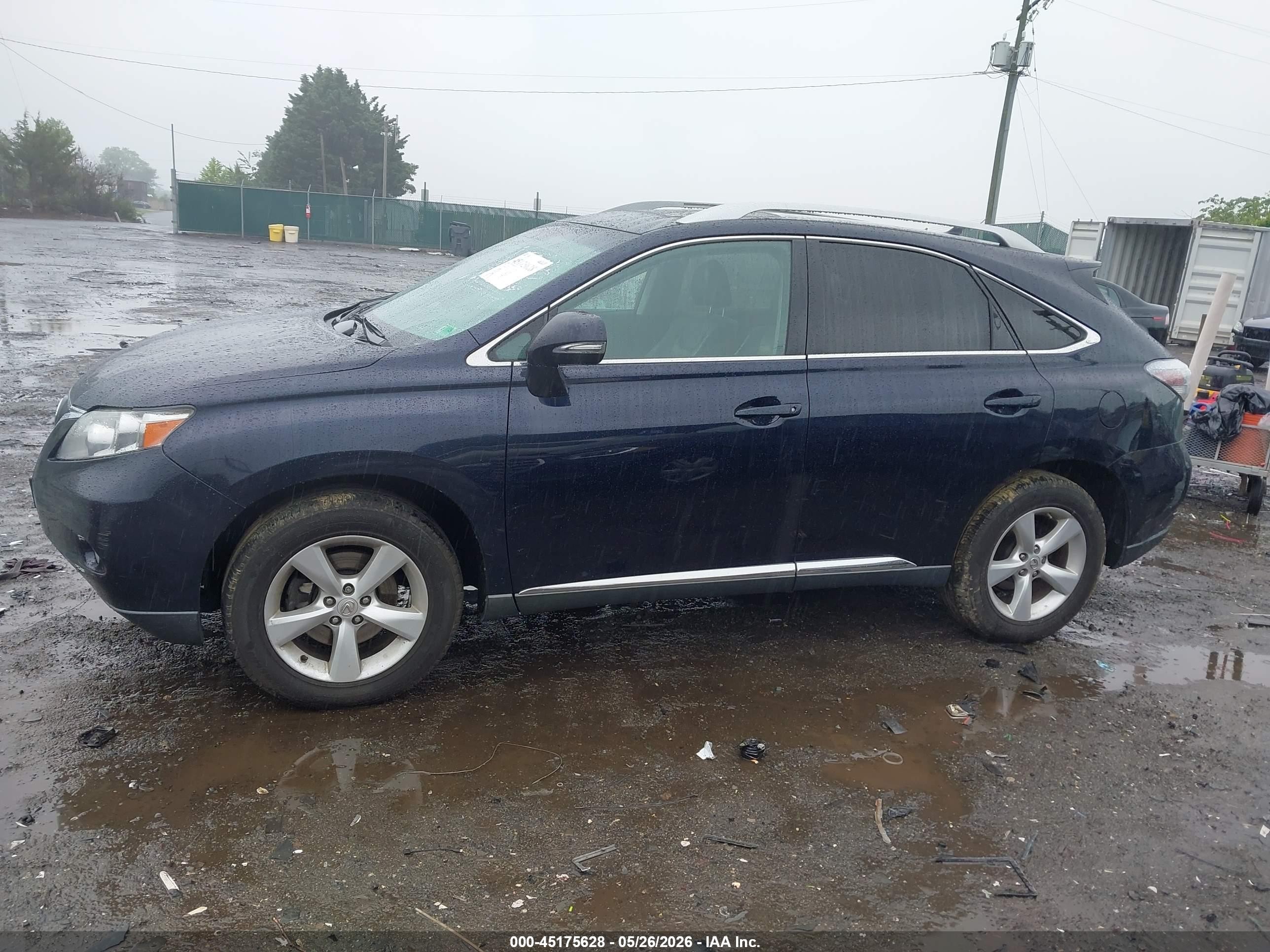 2010 Lexus Rx 350   Navy vin: 2T2BK1BA0AC072172