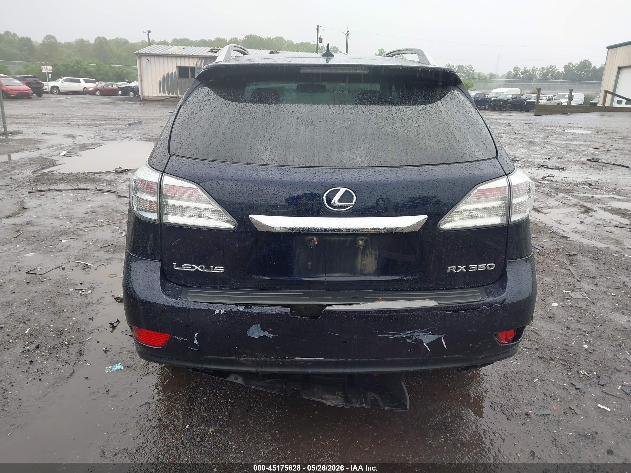 2010 Lexus Rx 350   Navy vin: 2T2BK1BA0AC072172