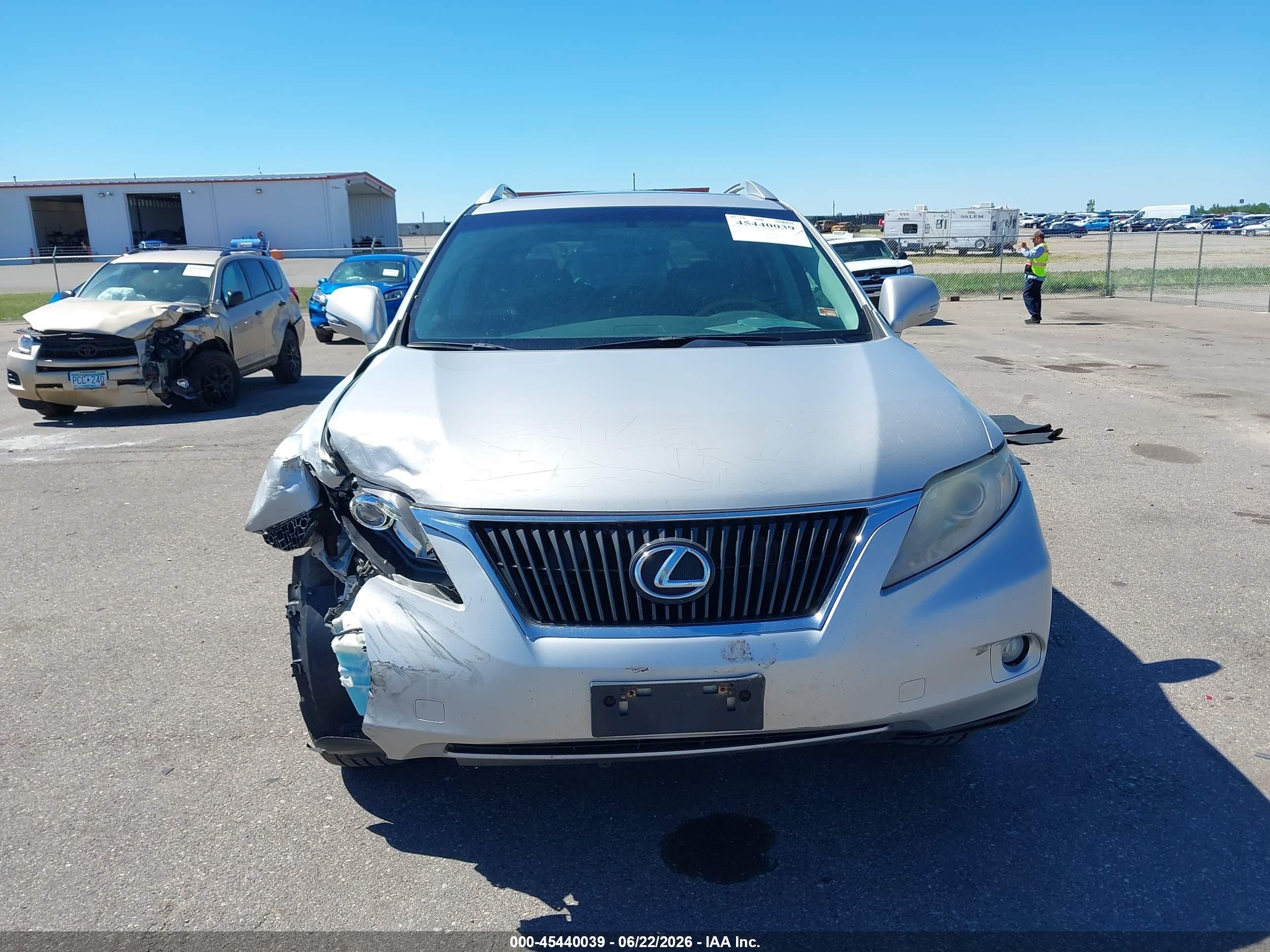 2010 Lexus Rx 350   Silver vin: 2T2BK1BA0AC076979