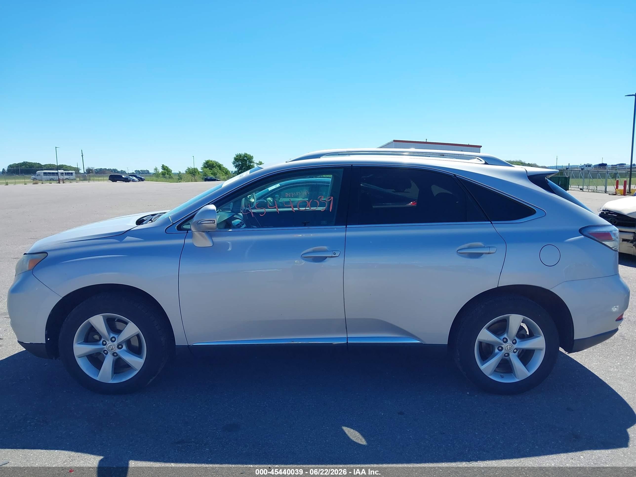 2010 Lexus Rx 350   Silver vin: 2T2BK1BA0AC076979