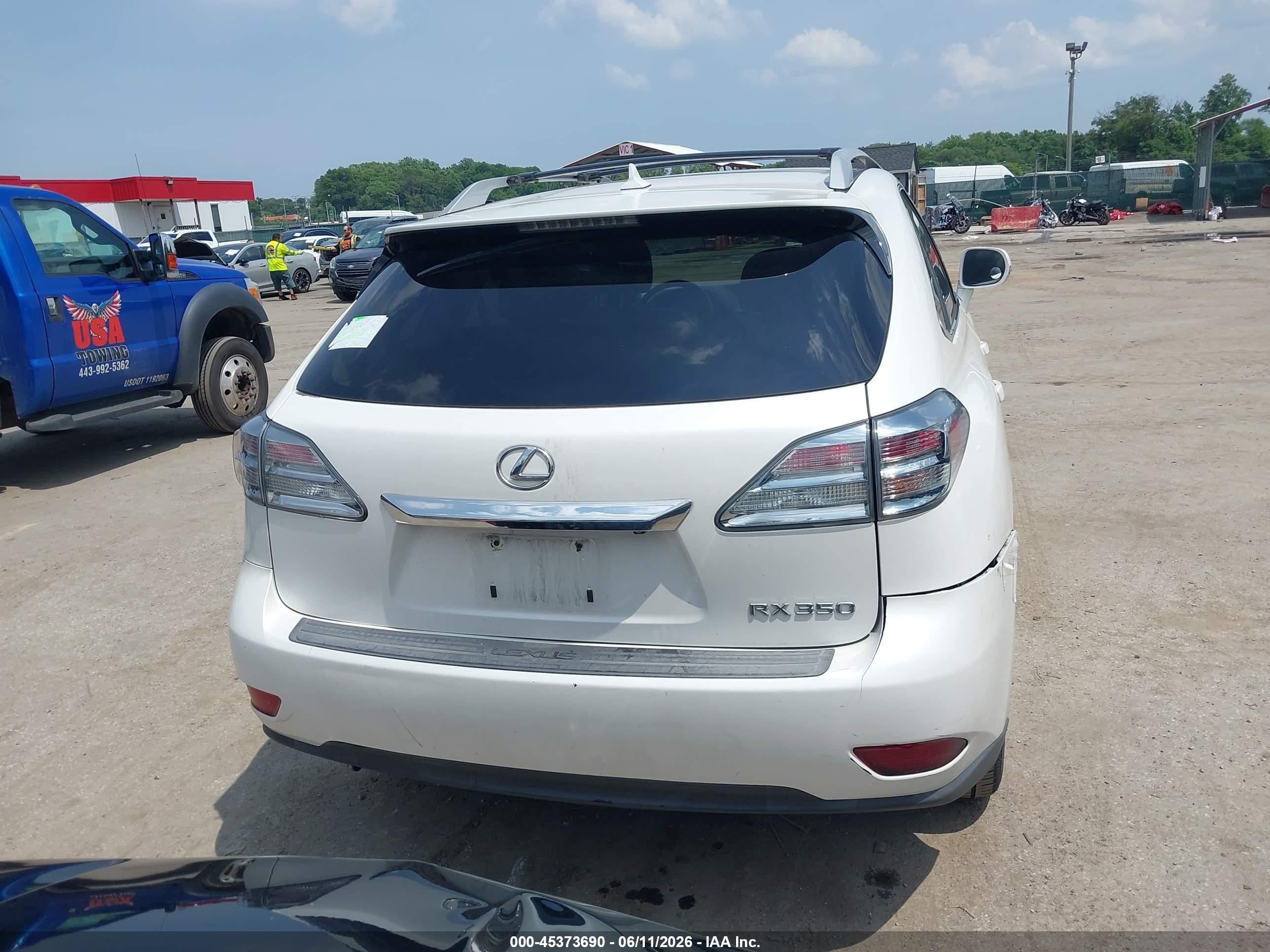 2011 Lexus Rx 350   White vin: 2T2BK1BA0BC083609