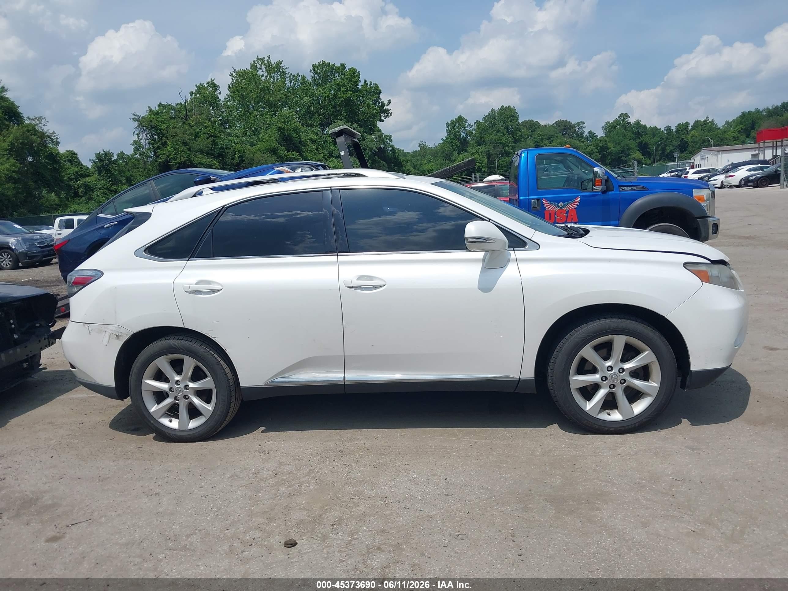2011 Lexus Rx 350   White vin: 2T2BK1BA0BC083609
