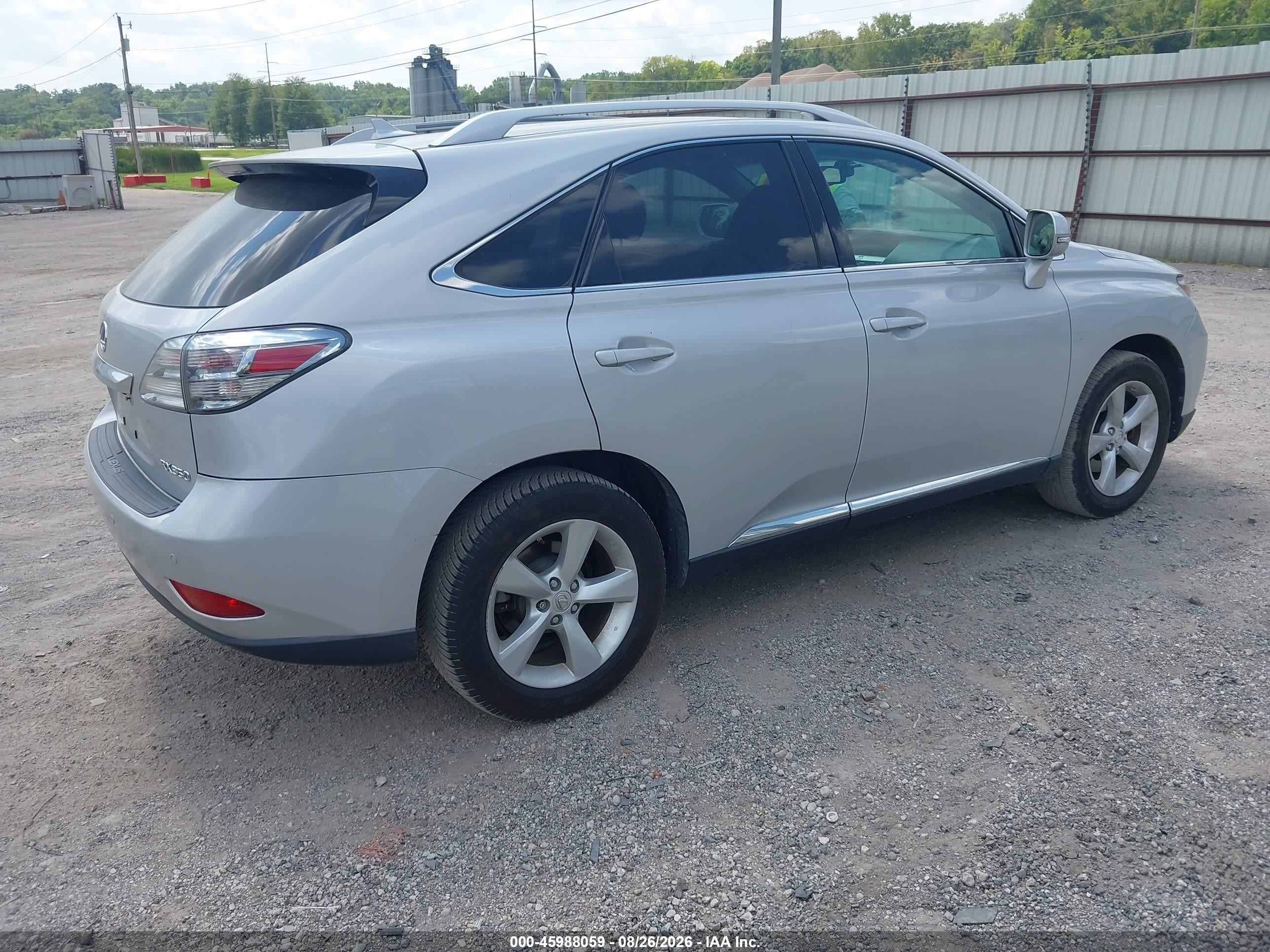 2012 Lexus Rx 350 Silver vin: 2T2BK1BA0CC125309