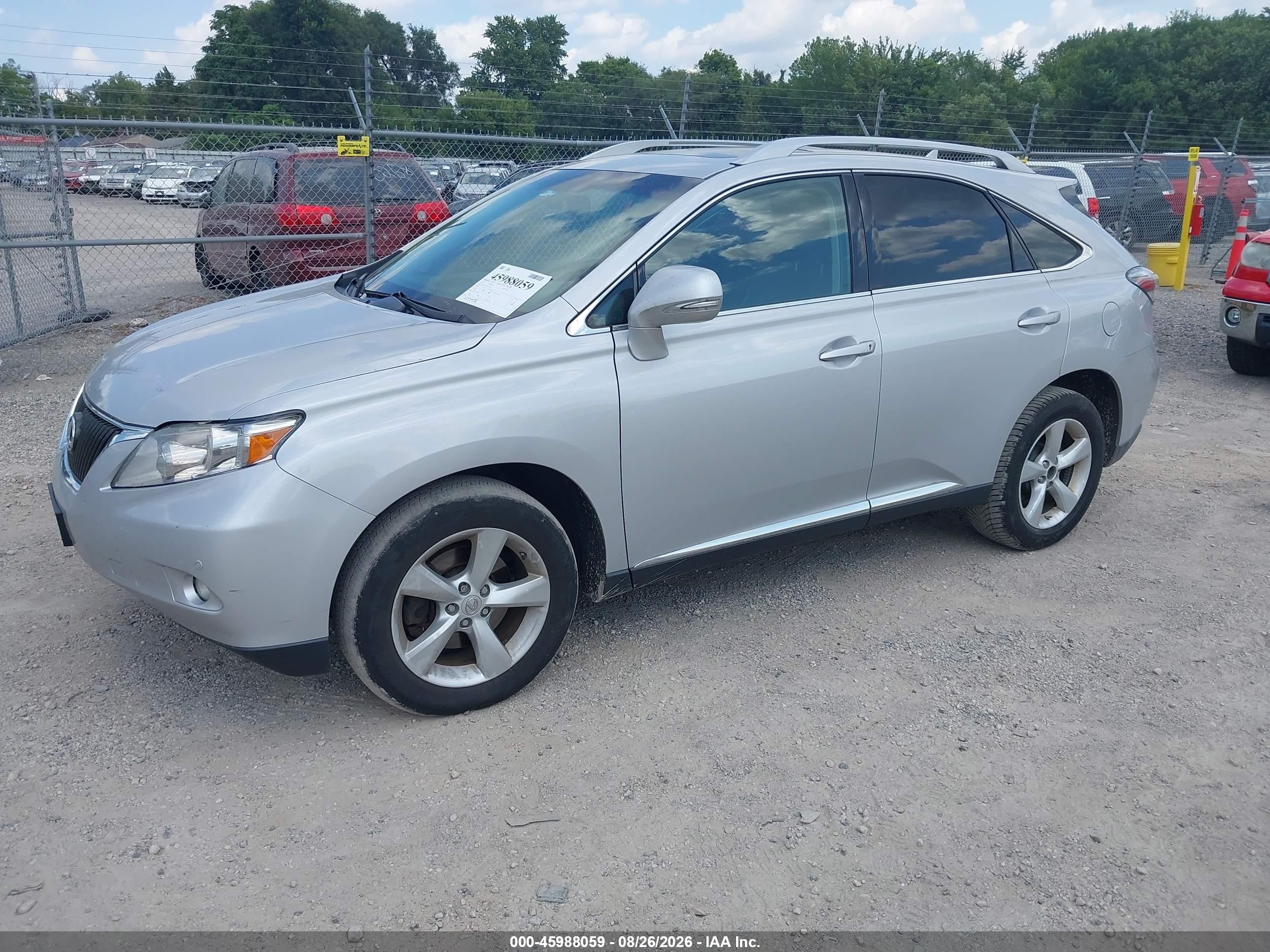 2012 Lexus Rx 350 Silver vin: 2T2BK1BA0CC125309
