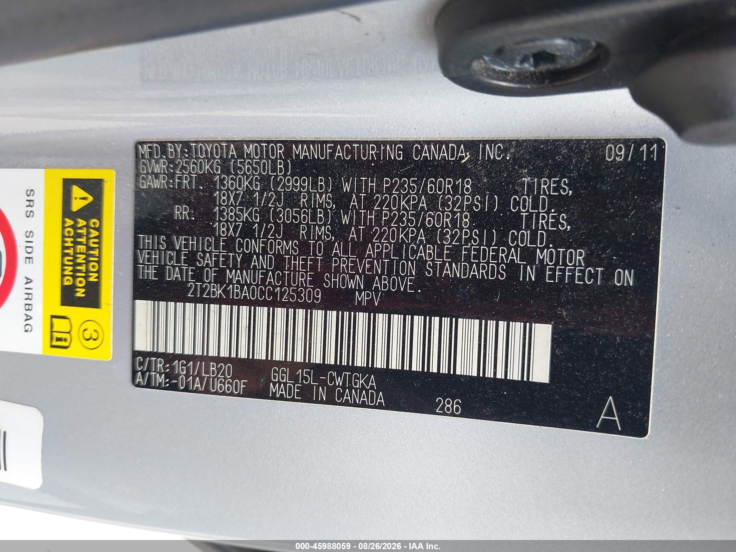 2012 Lexus Rx 350 Silver vin: 2T2BK1BA0CC125309