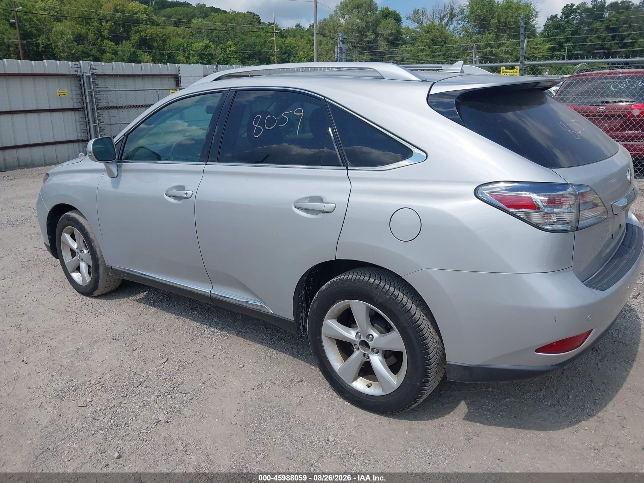 2012 Lexus Rx 350 Silver vin: 2T2BK1BA0CC125309