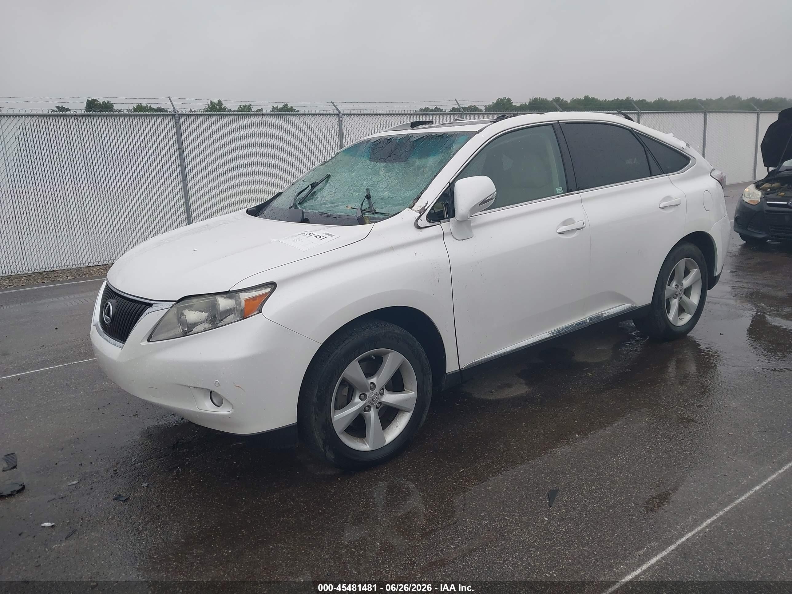 2012 Lexus Rx 350   White vin: 2T2BK1BA0CC126010