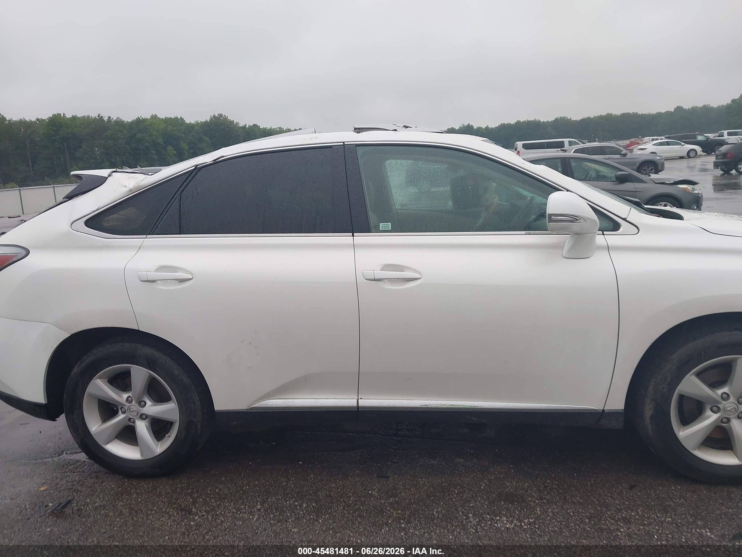 2012 Lexus Rx 350   White vin: 2T2BK1BA0CC126010