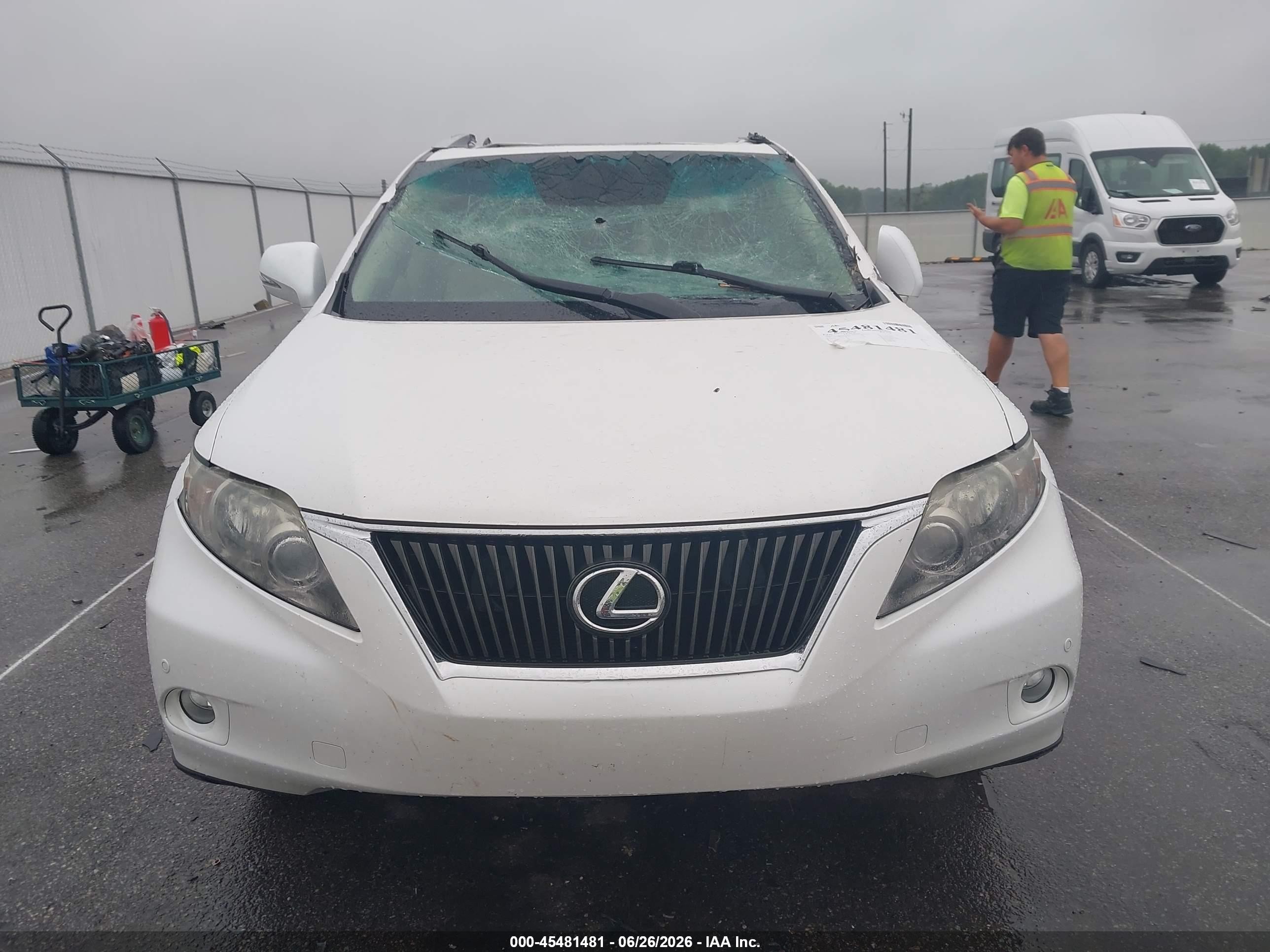 2012 Lexus Rx 350   White vin: 2T2BK1BA0CC126010