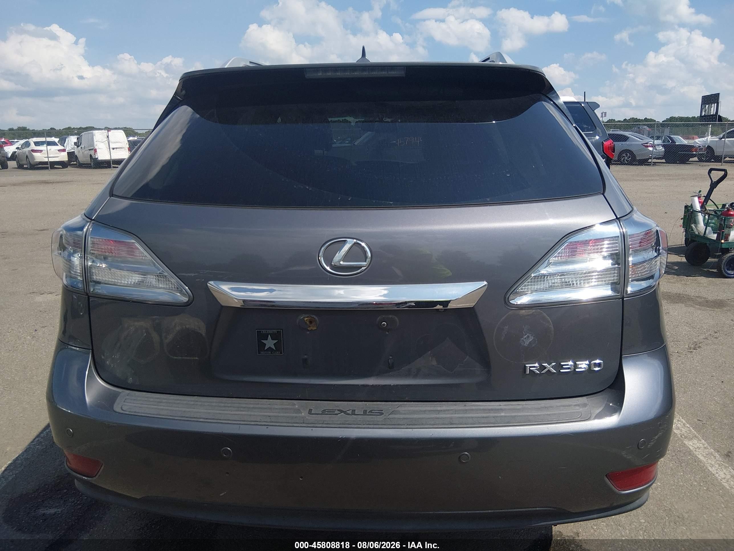 2012 Lexus Rx 350   Gray vin: 2T2BK1BA0CC128470