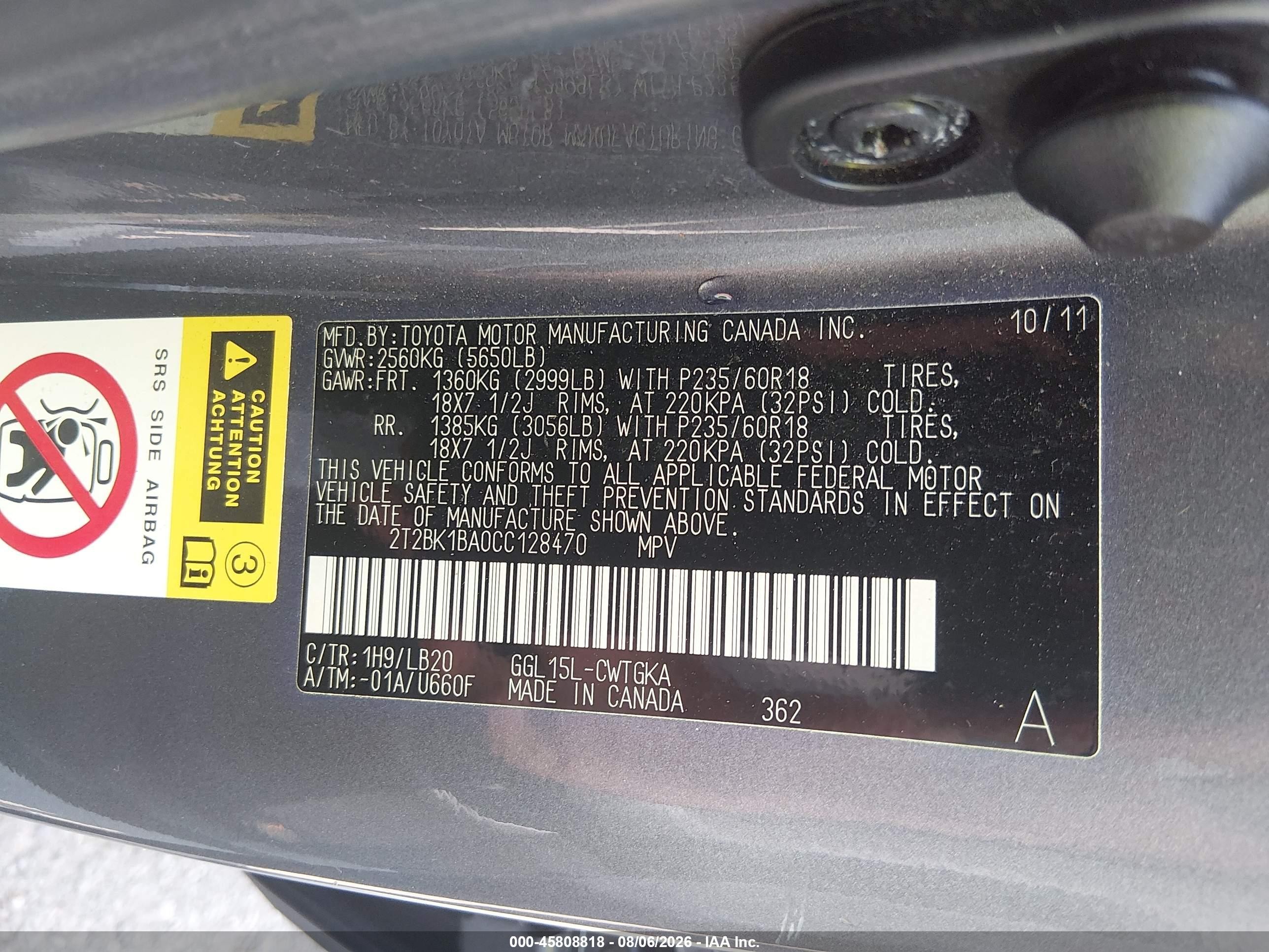 2012 Lexus Rx 350   Gray vin: 2T2BK1BA0CC128470
