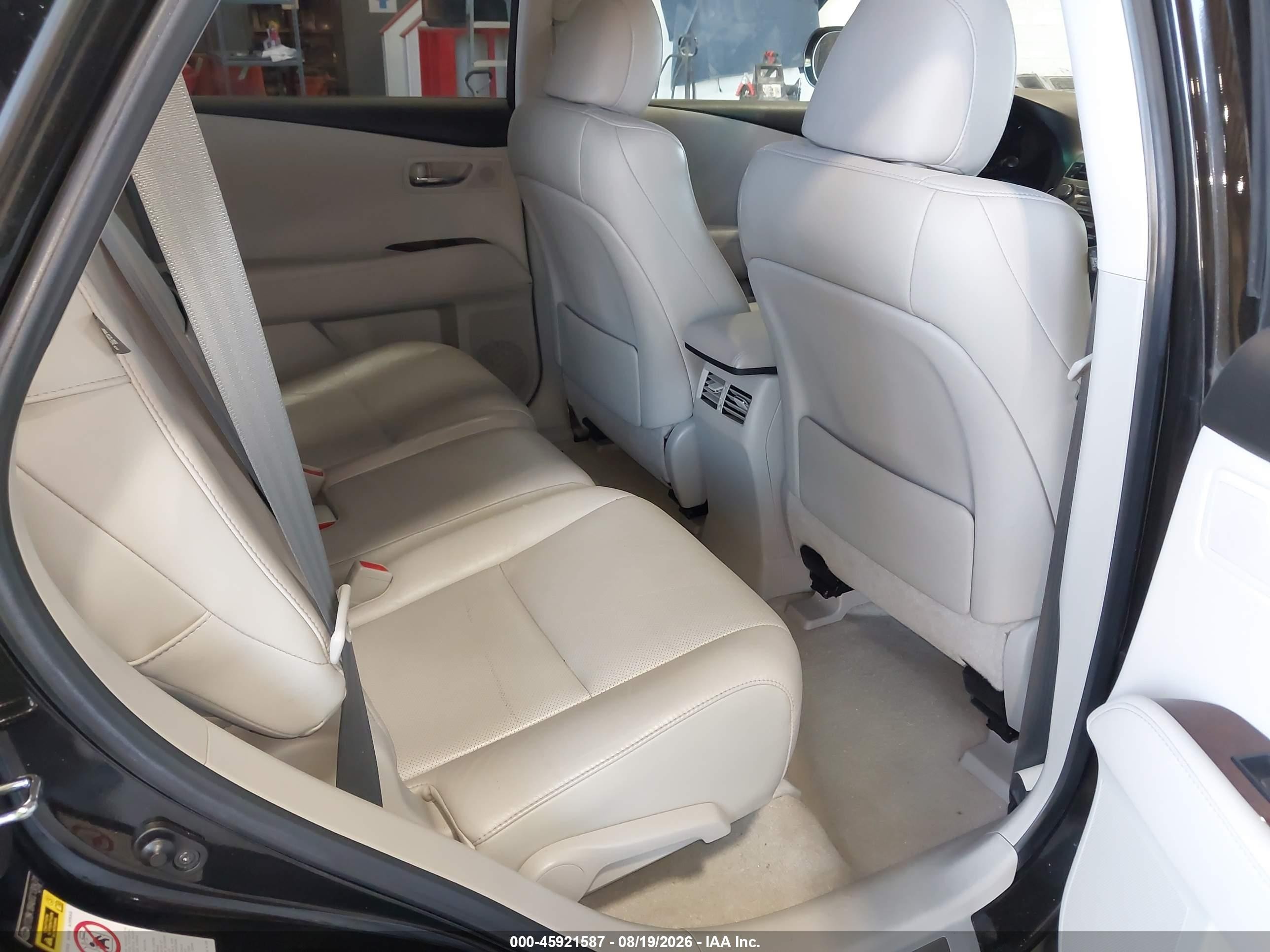 2012 Lexus Rx 350   Black vin: 2T2BK1BA0CC130431
