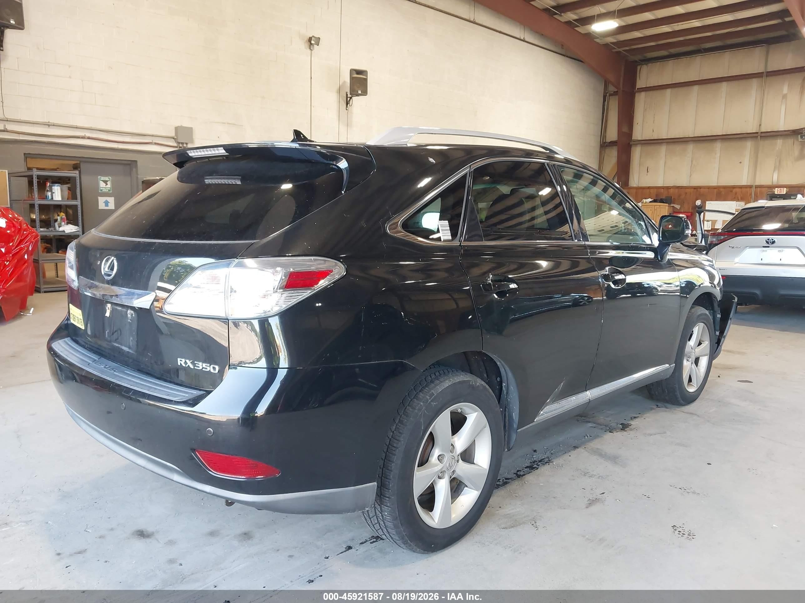 2012 Lexus Rx 350   Black vin: 2T2BK1BA0CC130431