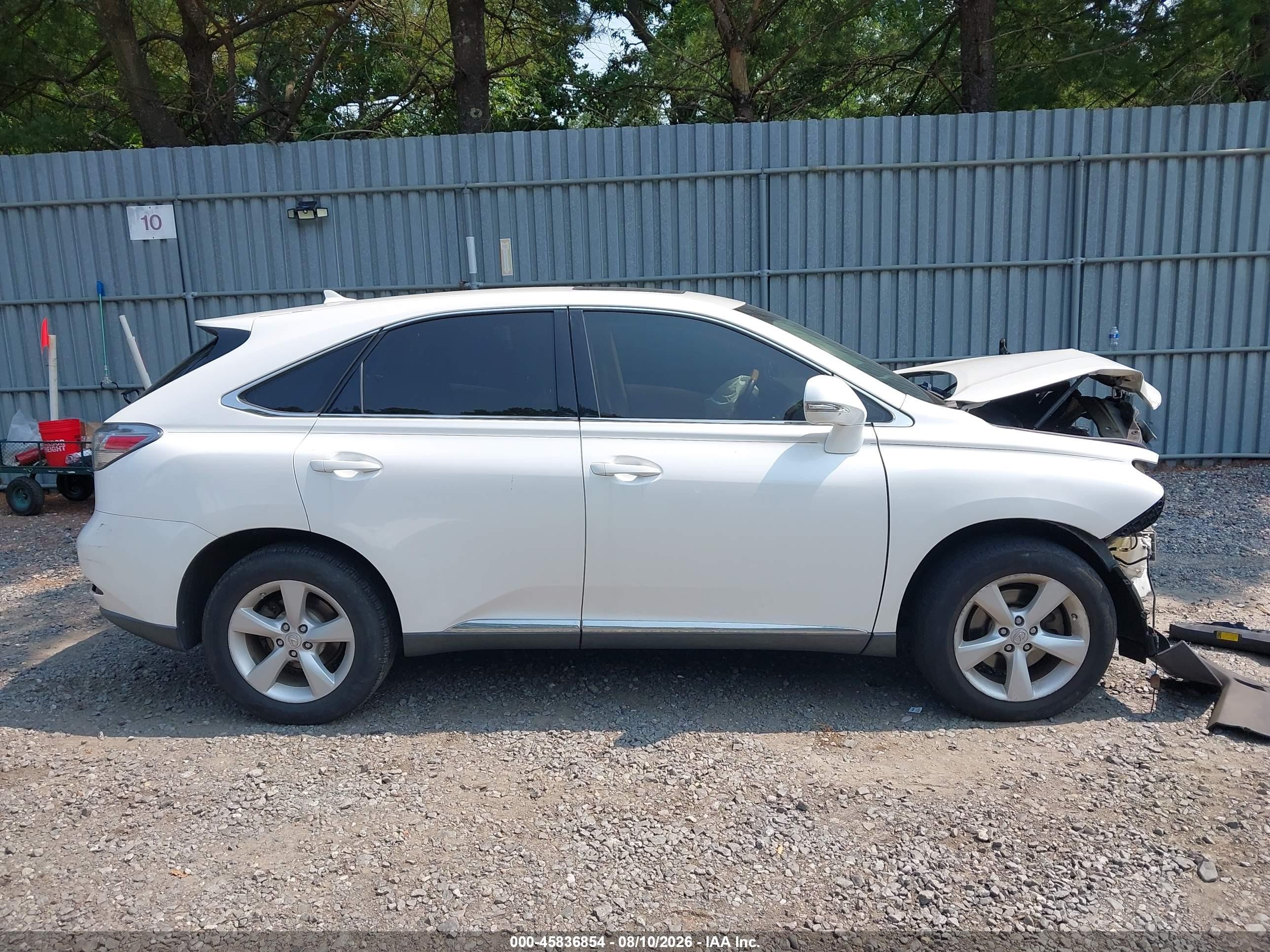 2012 Lexus Rx 350   White vin: 2T2BK1BA0CC134902