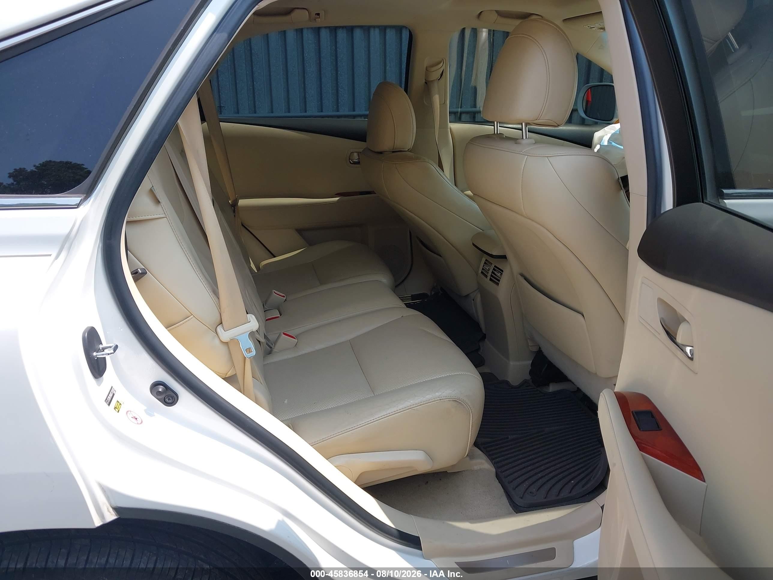 2012 Lexus Rx 350   White vin: 2T2BK1BA0CC134902