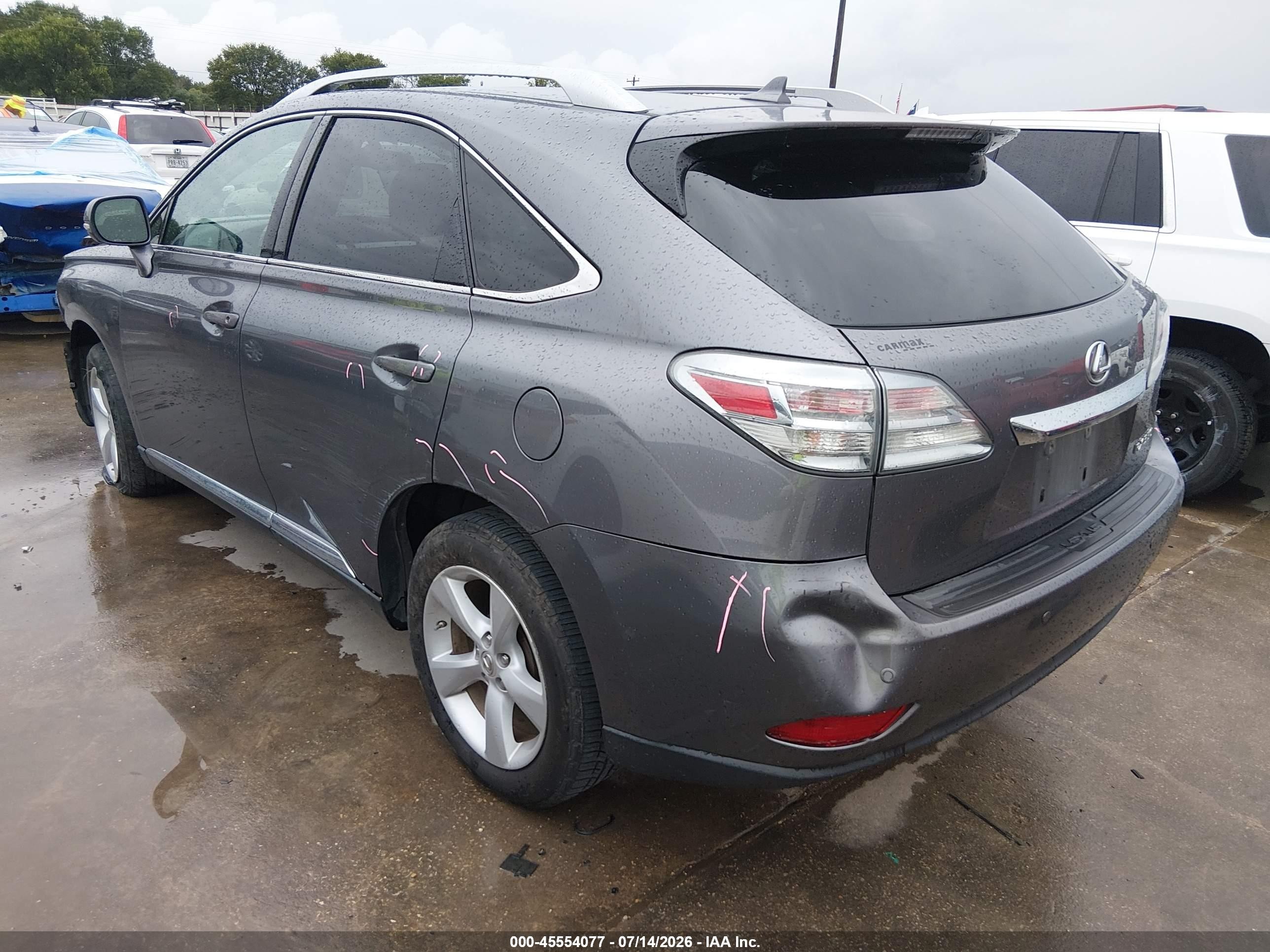 2012 Lexus Rx 350   Gray vin: 2T2BK1BA0CC135175