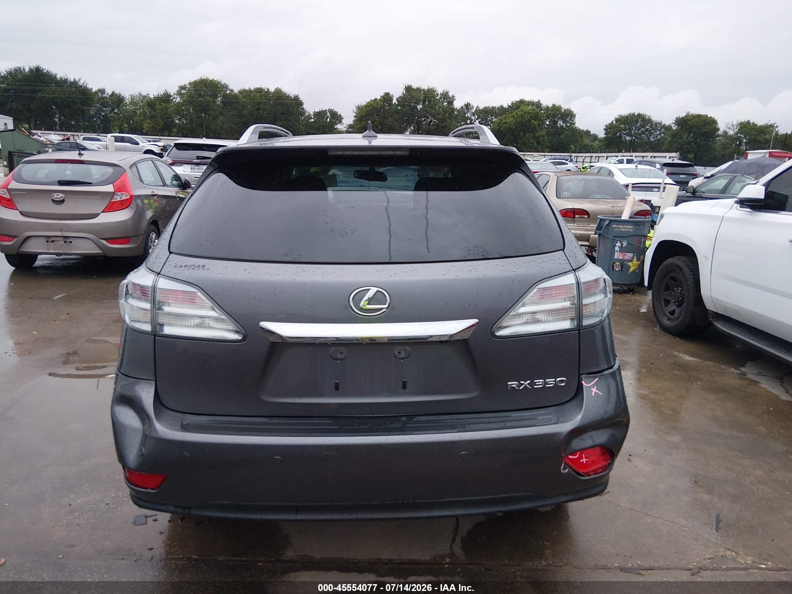 2012 Lexus Rx 350   Gray vin: 2T2BK1BA0CC135175
