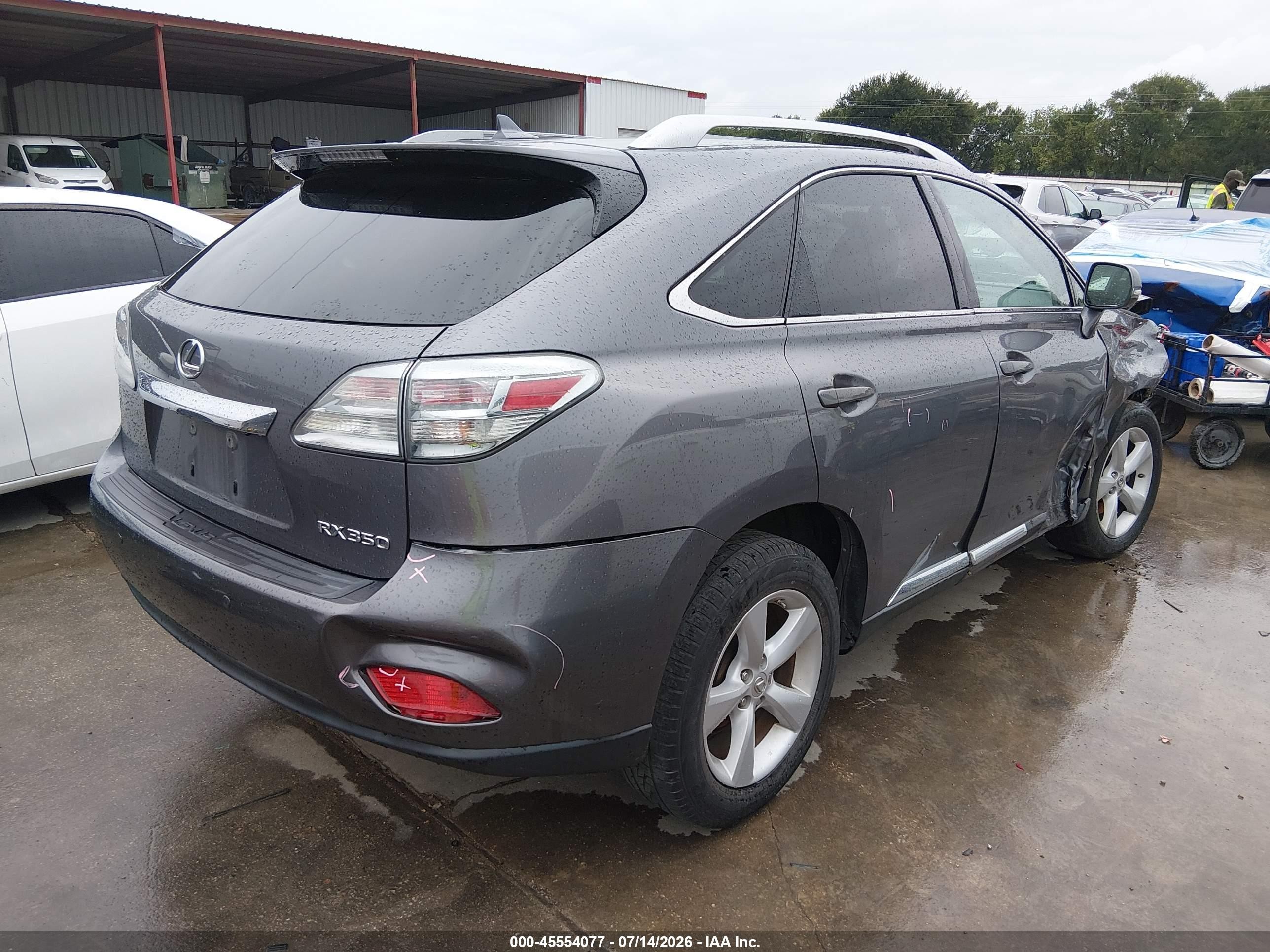 2012 Lexus Rx 350   Gray vin: 2T2BK1BA0CC135175