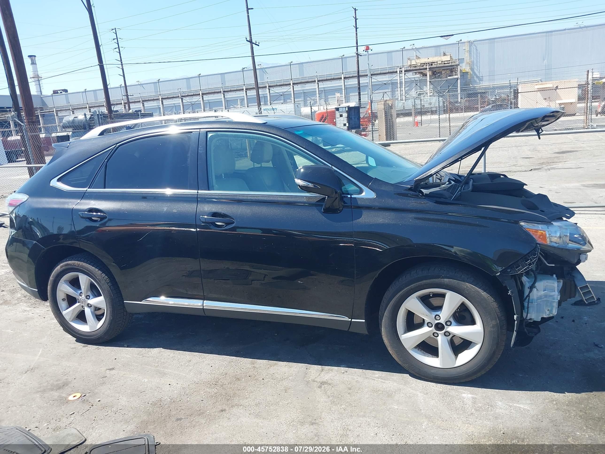 2012 Lexus Rx 350   Black vin: 2T2BK1BA0CC136827