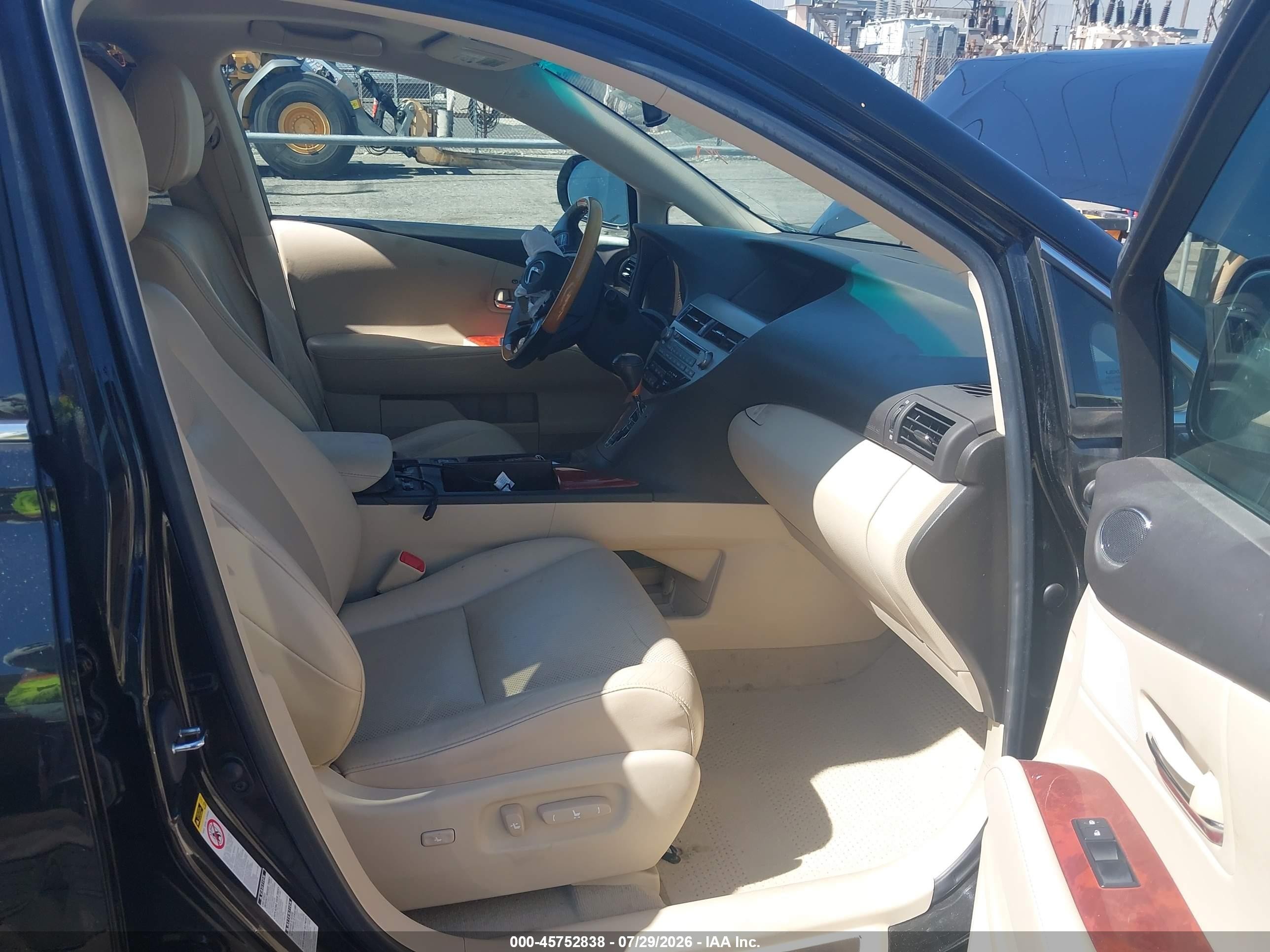 2012 Lexus Rx 350   Black vin: 2T2BK1BA0CC136827