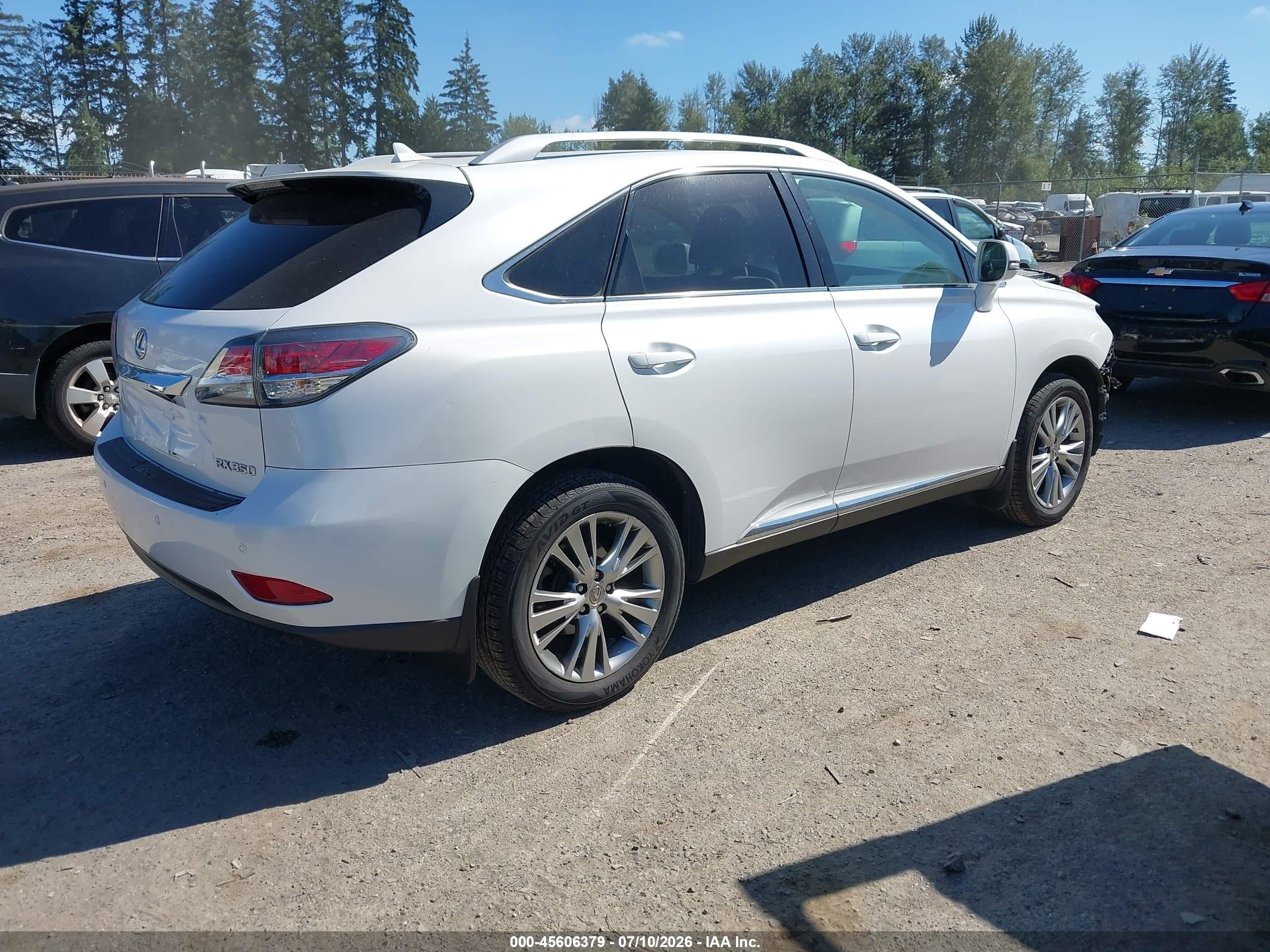 2013 Lexus Rx 350   White vin: 2T2BK1BA0DC158263