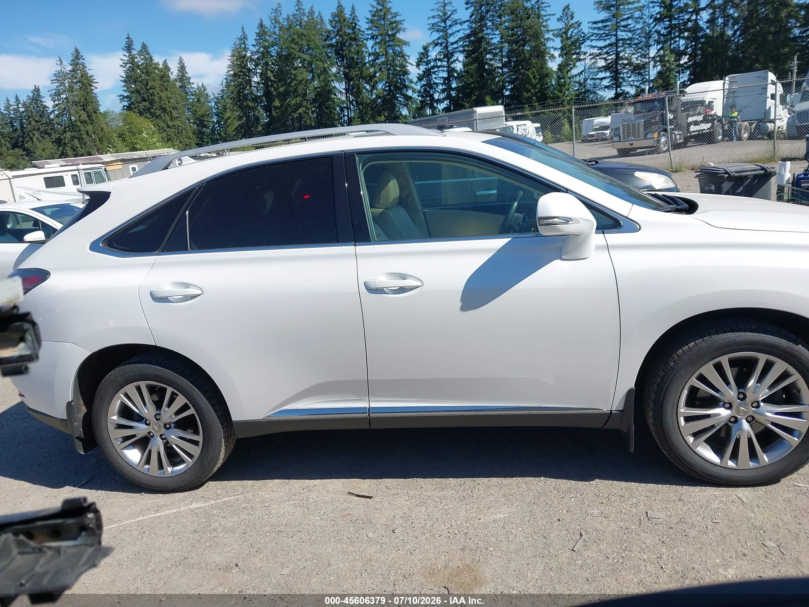 2013 Lexus Rx 350   White vin: 2T2BK1BA0DC158263