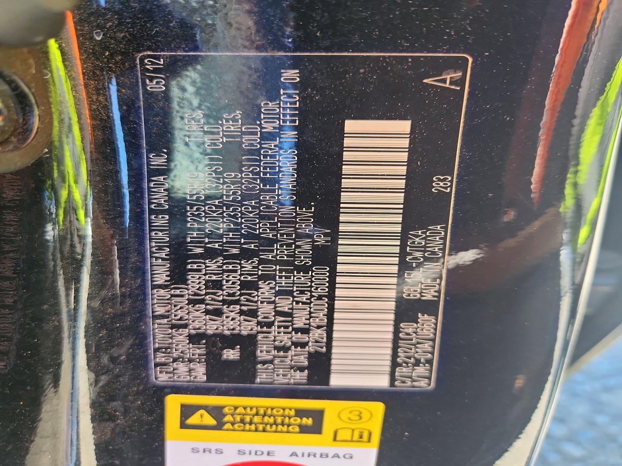 2013 Lexus Rx 350 Base Black vin: 2T2BK1BA0DC160000