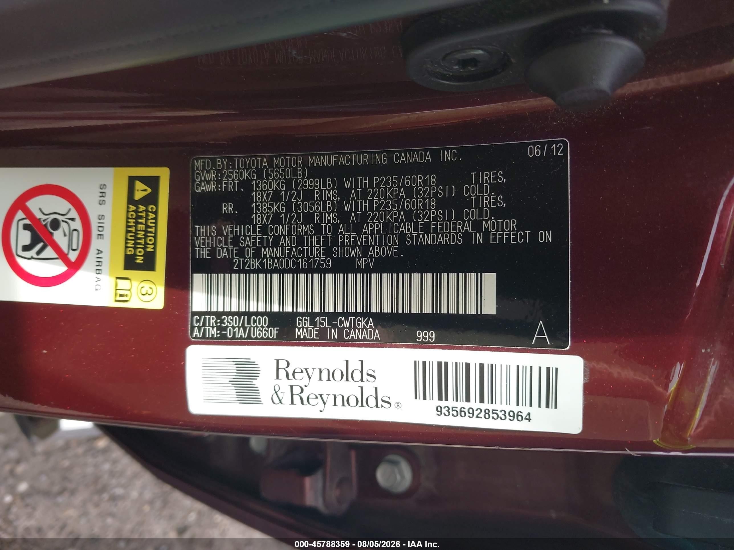 2013 Lexus Rx 350   Burgundy vin: 2T2BK1BA0DC161759