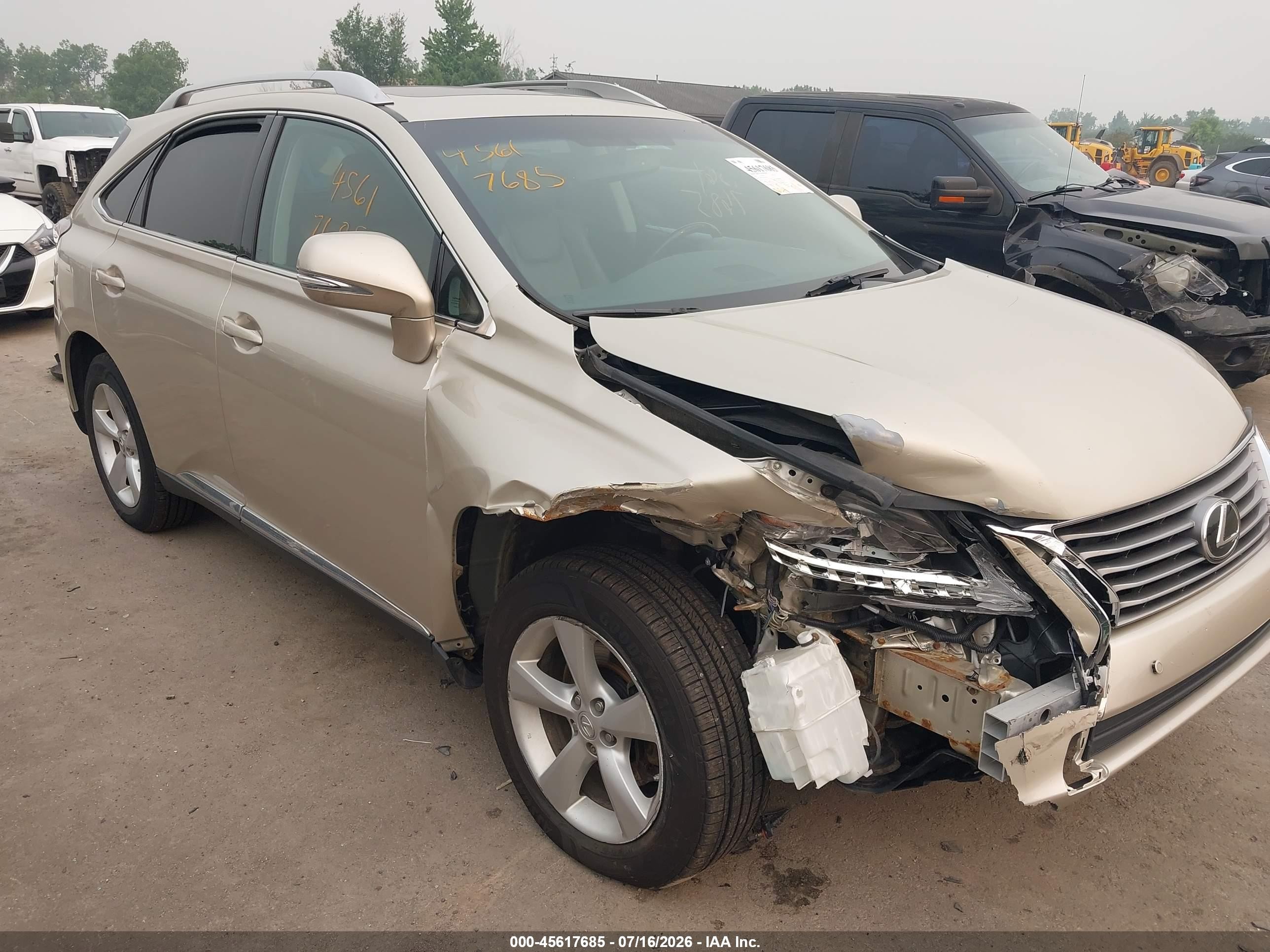 2013 Lexus Rx 350   Желто-коричневый vin: 2T2BK1BA0DC164273