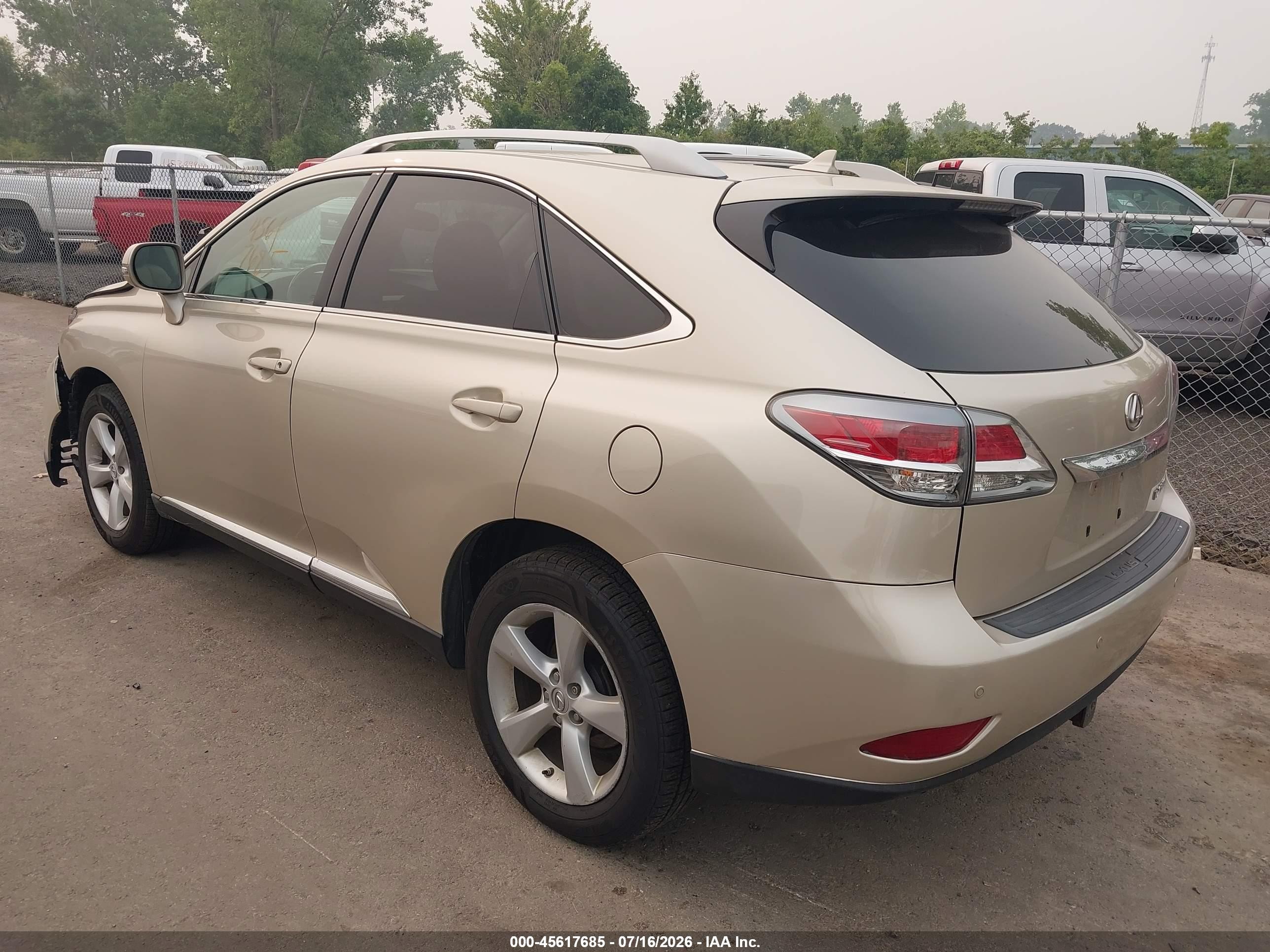 2013 Lexus Rx 350   Желто-коричневый vin: 2T2BK1BA0DC164273
