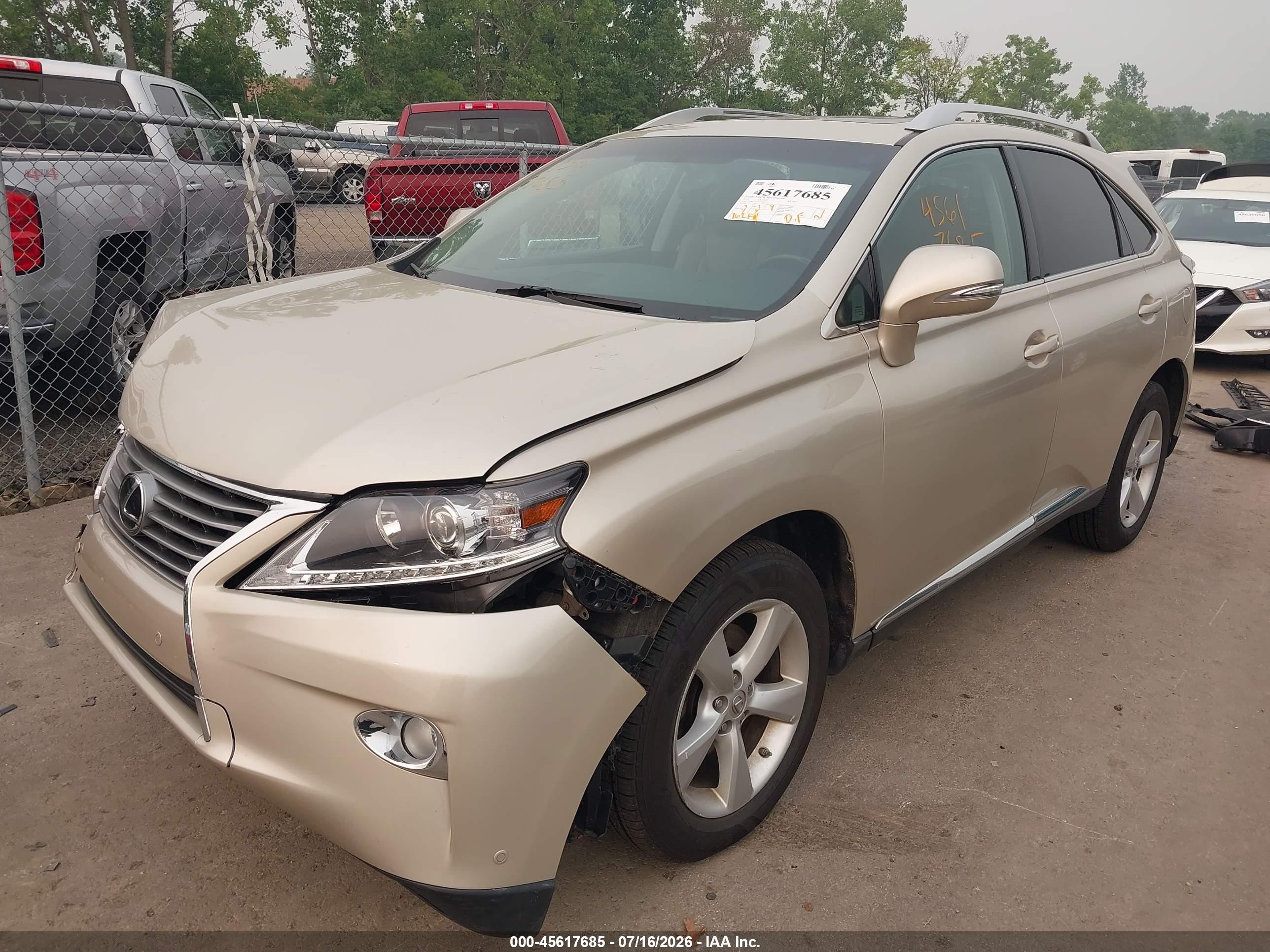 2013 Lexus Rx 350   Желто-коричневый vin: 2T2BK1BA0DC164273