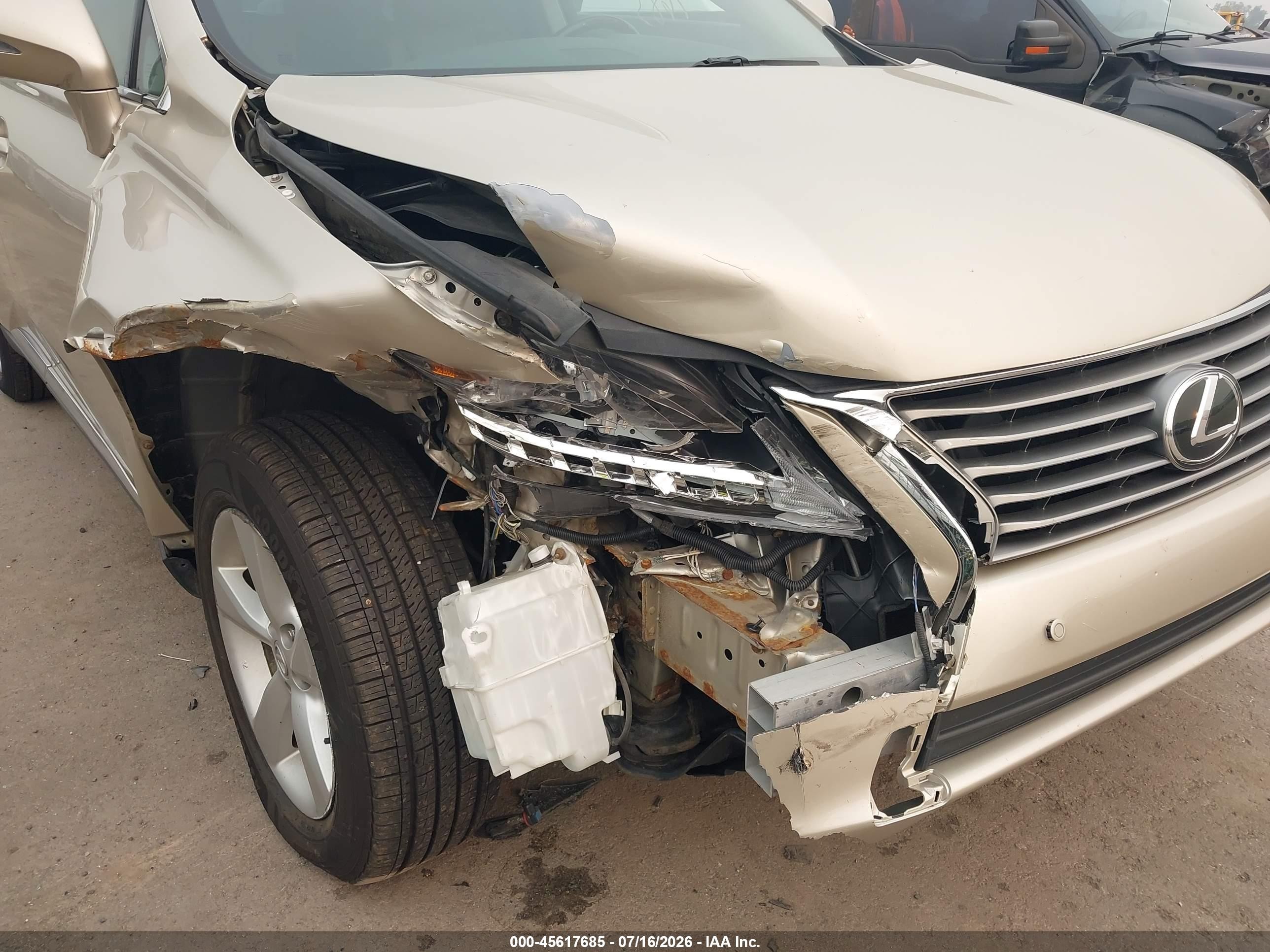 2013 Lexus Rx 350   Желто-коричневый vin: 2T2BK1BA0DC164273