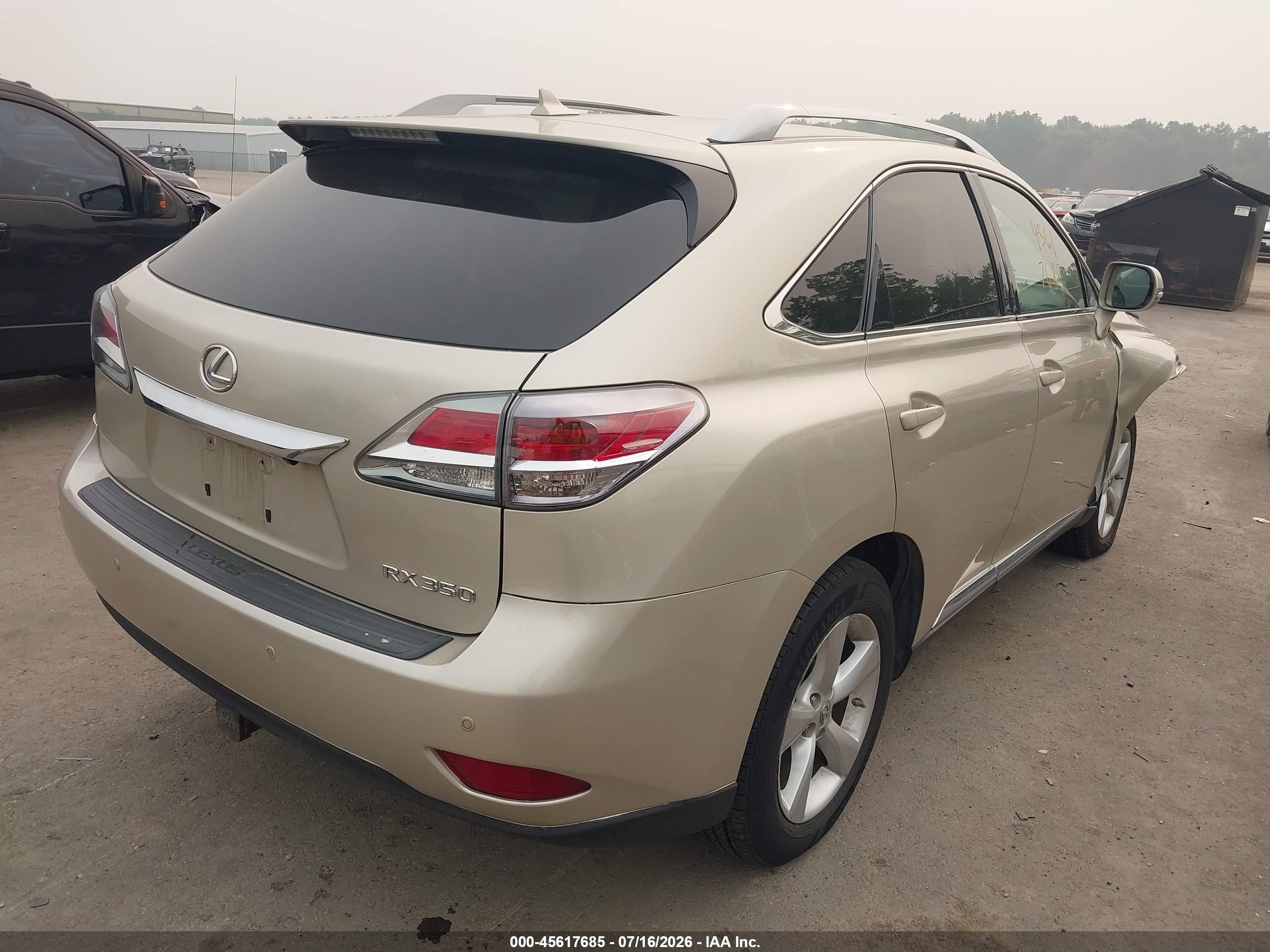 2013 Lexus Rx 350   Желто-коричневый vin: 2T2BK1BA0DC164273
