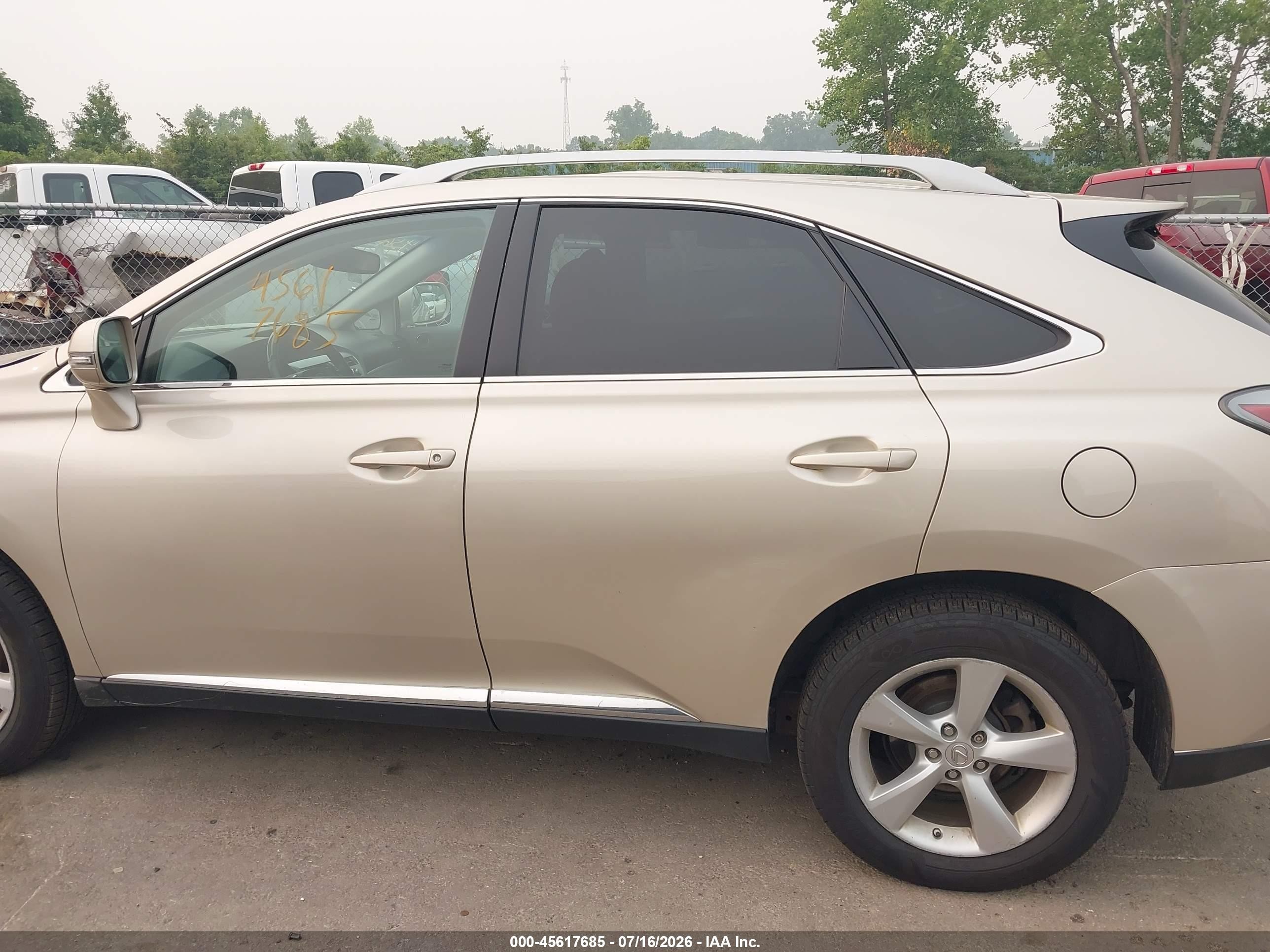 2013 Lexus Rx 350   Желто-коричневый vin: 2T2BK1BA0DC164273
